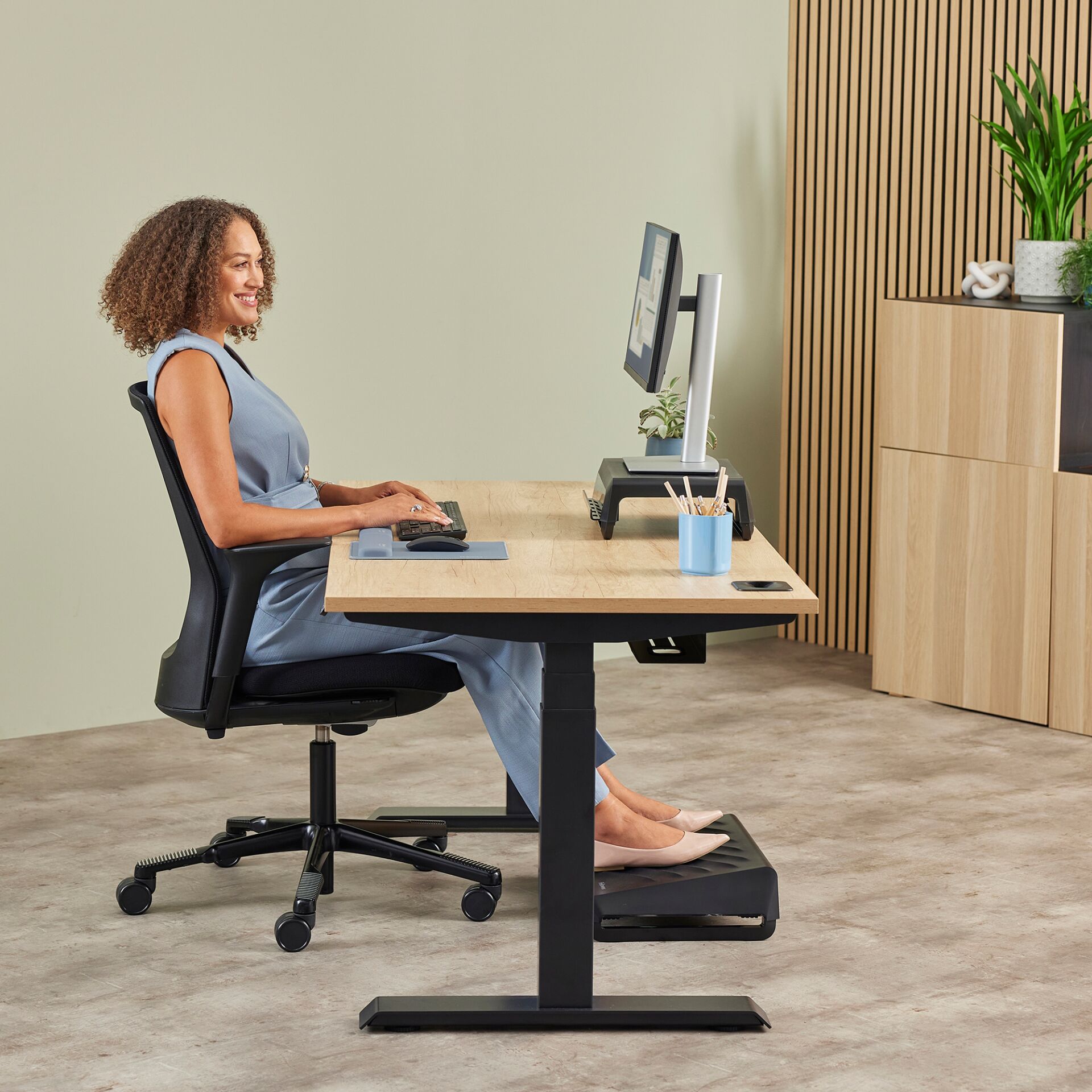 Moebel, Tabelle, Schreibtisch, Person, Frau