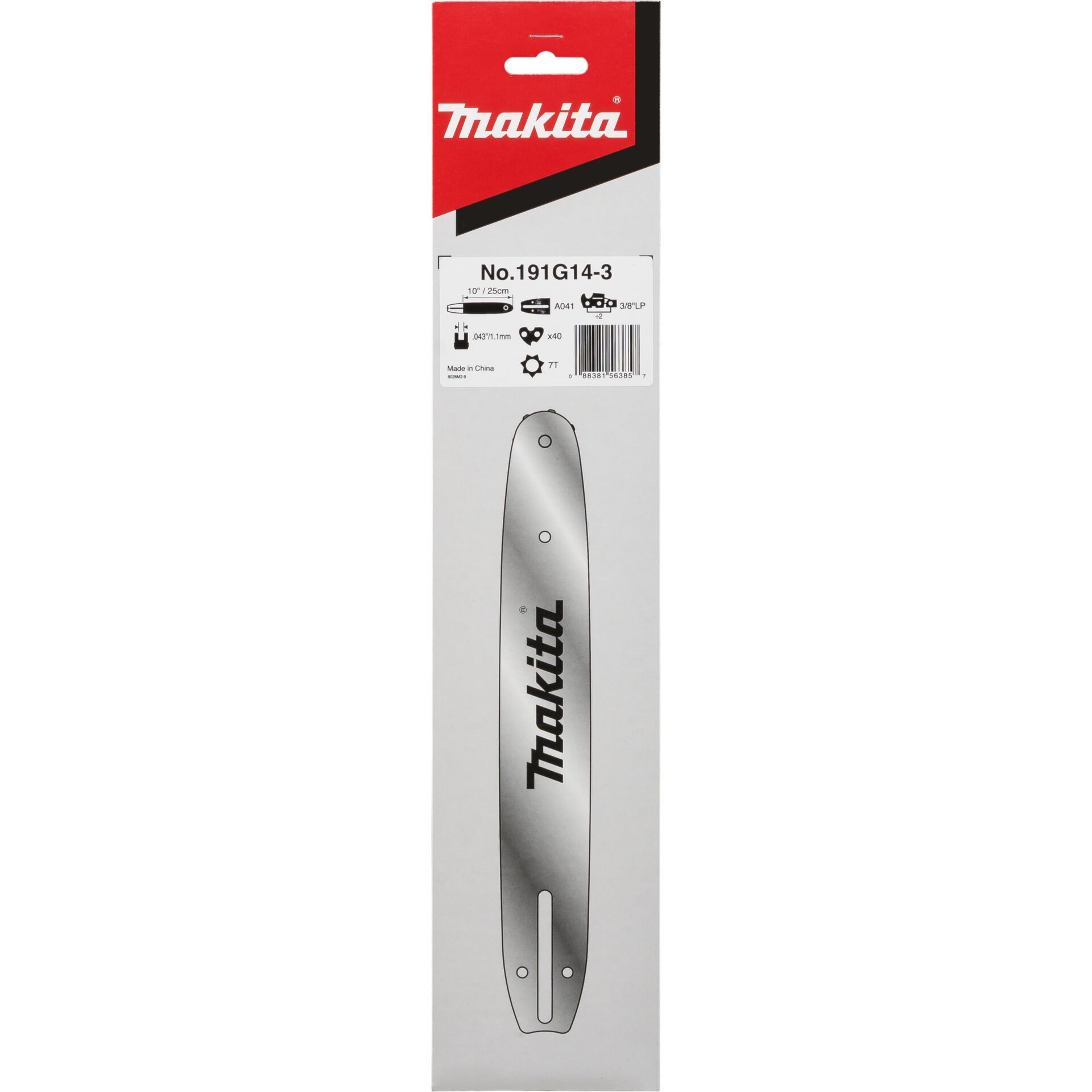 Makita 191G14-3 25cm 1,3mm 3/8"  Sägeschiene