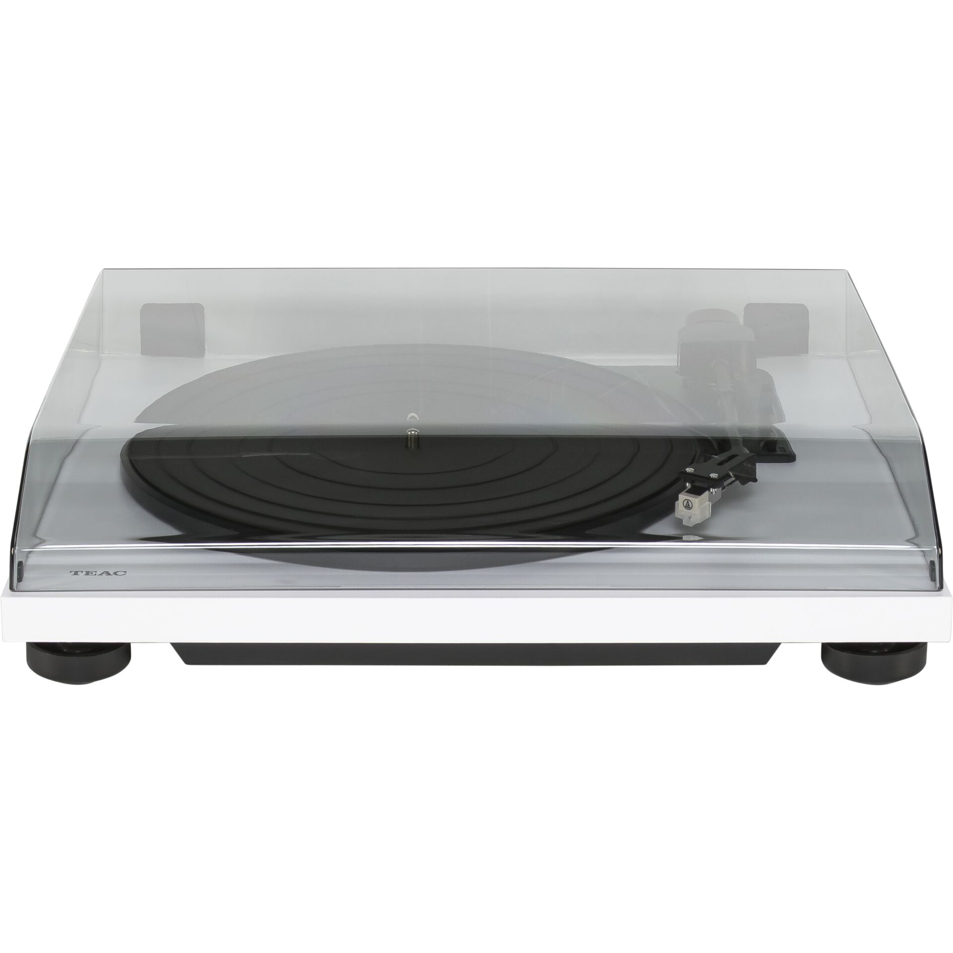 Plattenspieler, Turntable, Schwarz, Transparentes Plexiglas, Tonarm