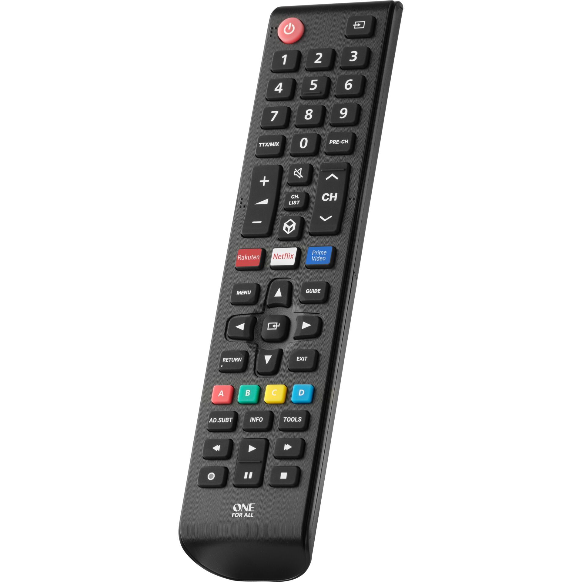 Elektronik, Fernsteuerung, Fernbedienung, TV-Fernbedienung, Infrarot, Schwarz, Programmliste