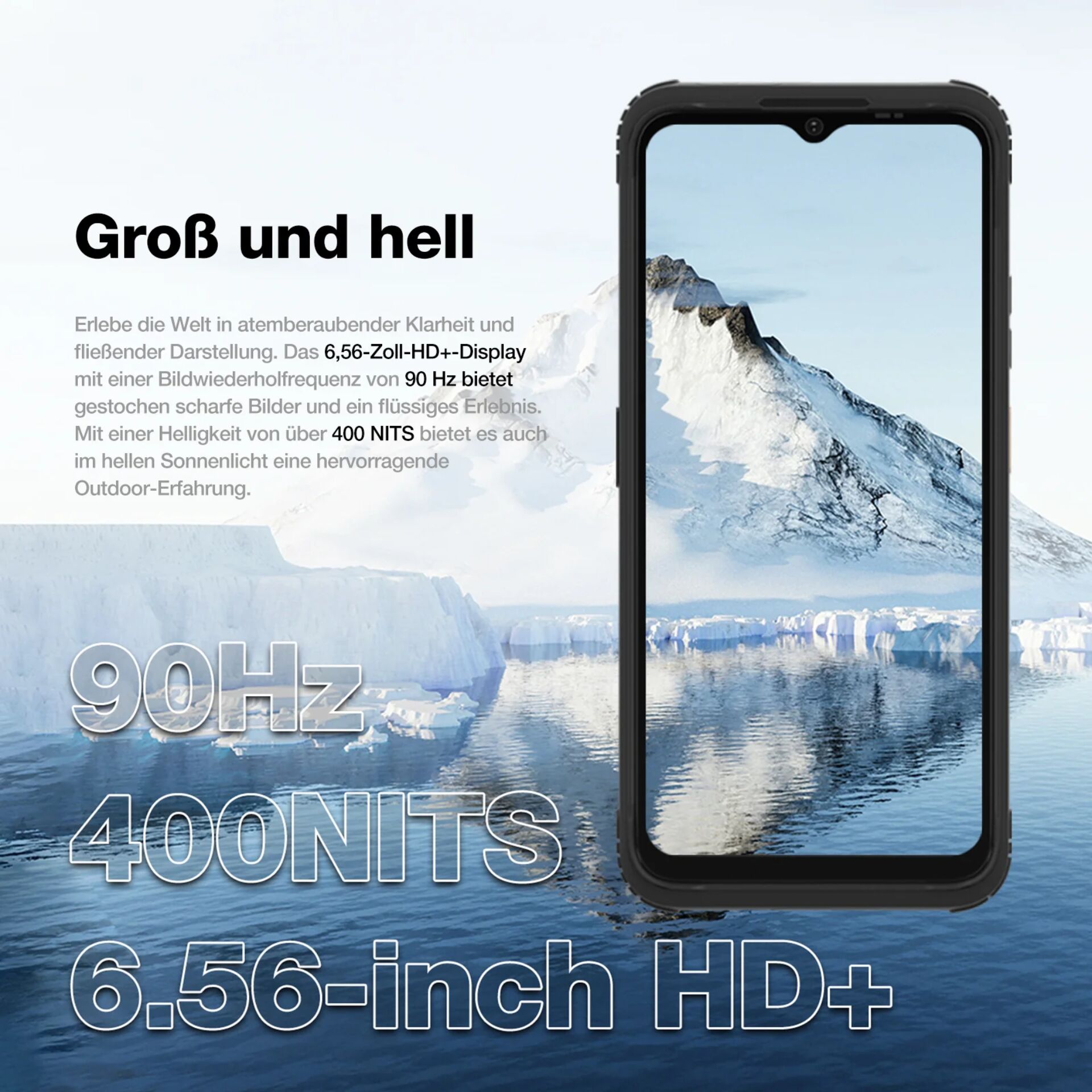 Eis, Telefon, Handy, Draußen, Natur