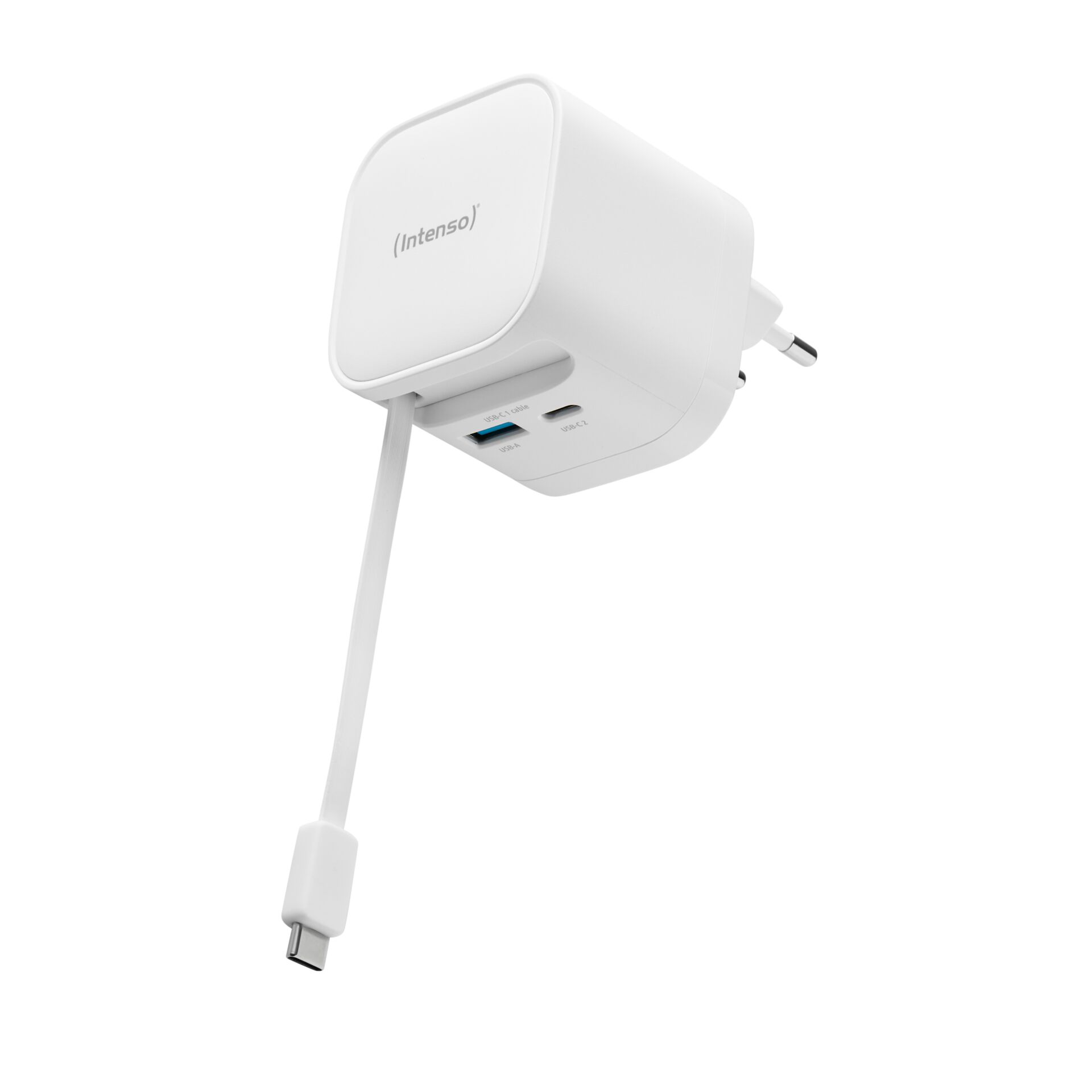 USB-C Ladegerät, Wandlader, USB-A Port, Weiß, Kompakt