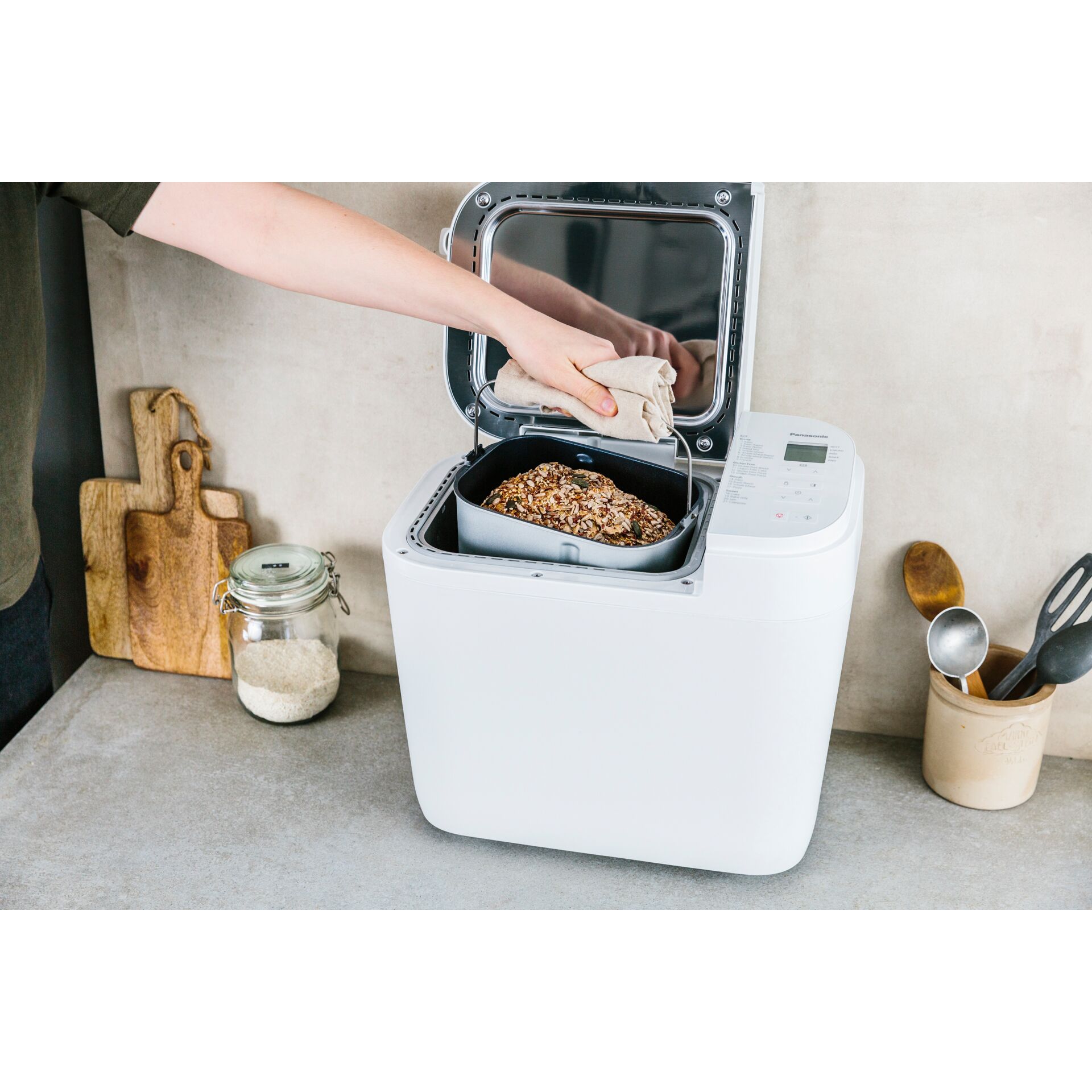 Küchengerät, Schneidebrett, Mikrowellengerät, Autarkes Brotlaib, Backen