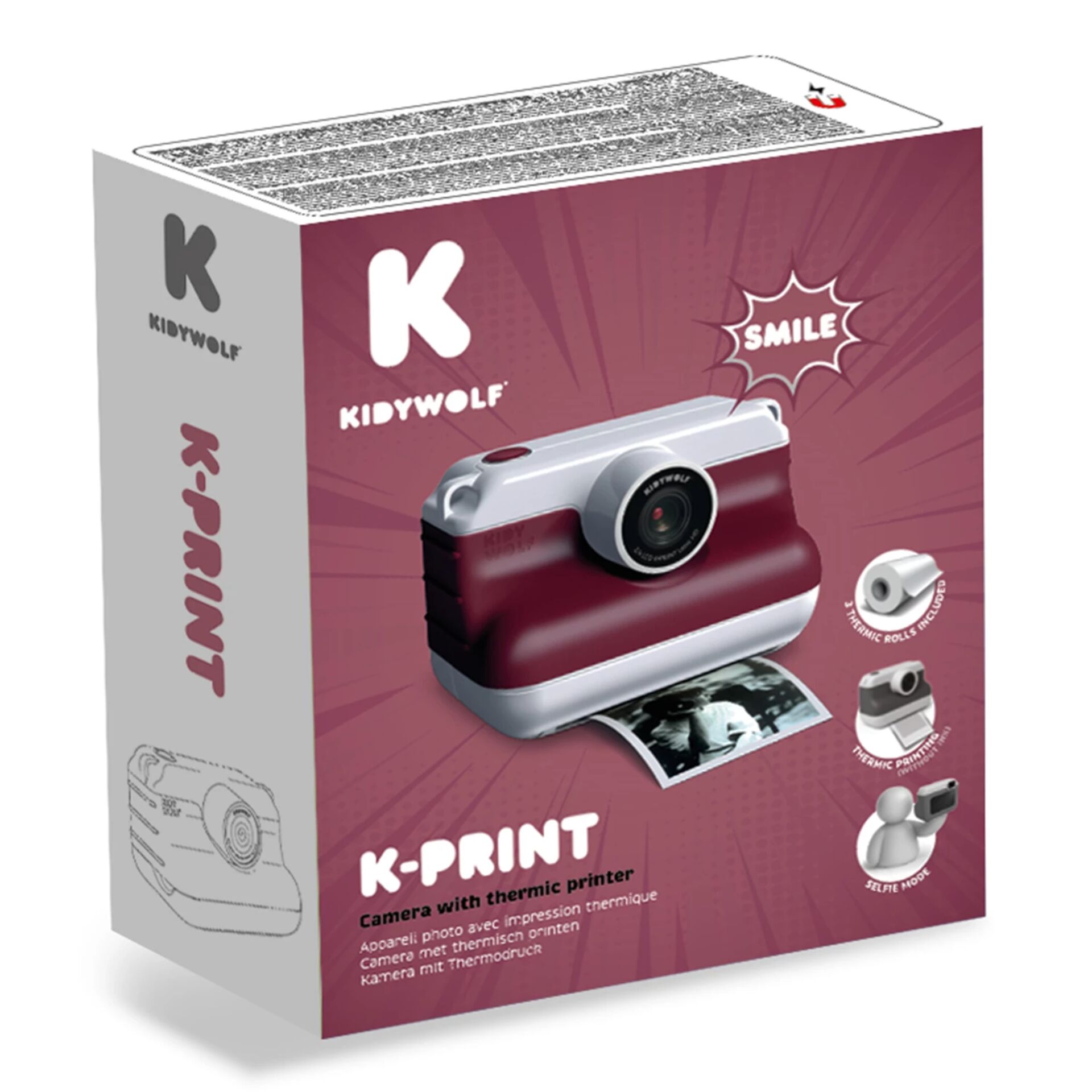 Kamera, Thermalprinter, K-Print, Polaroid, Kinderkamera