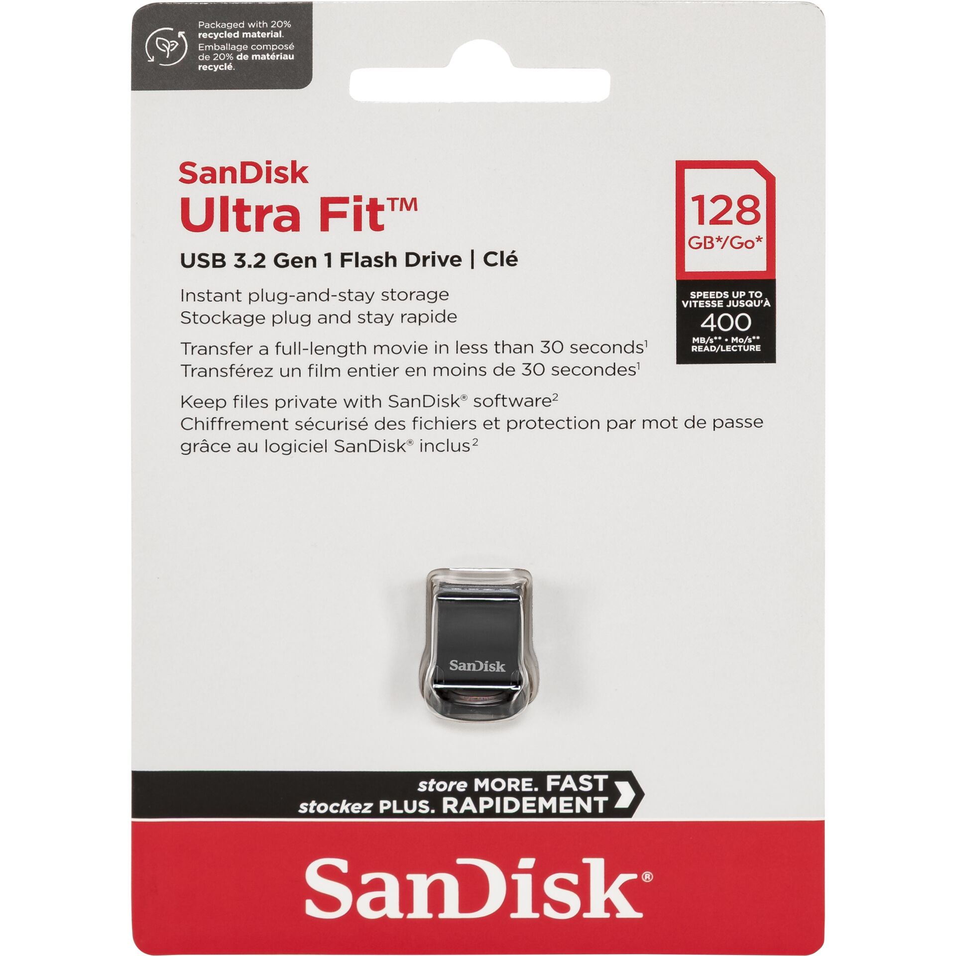 Adapter, Elektronik, USB‑Sticks, Ultra Fit USB, 128 GB, USB 3.2 Gen 1, Flash Drive, USB-Stick, Flash-Laufwerk, Speicherstick, USB-Flash, 256?
