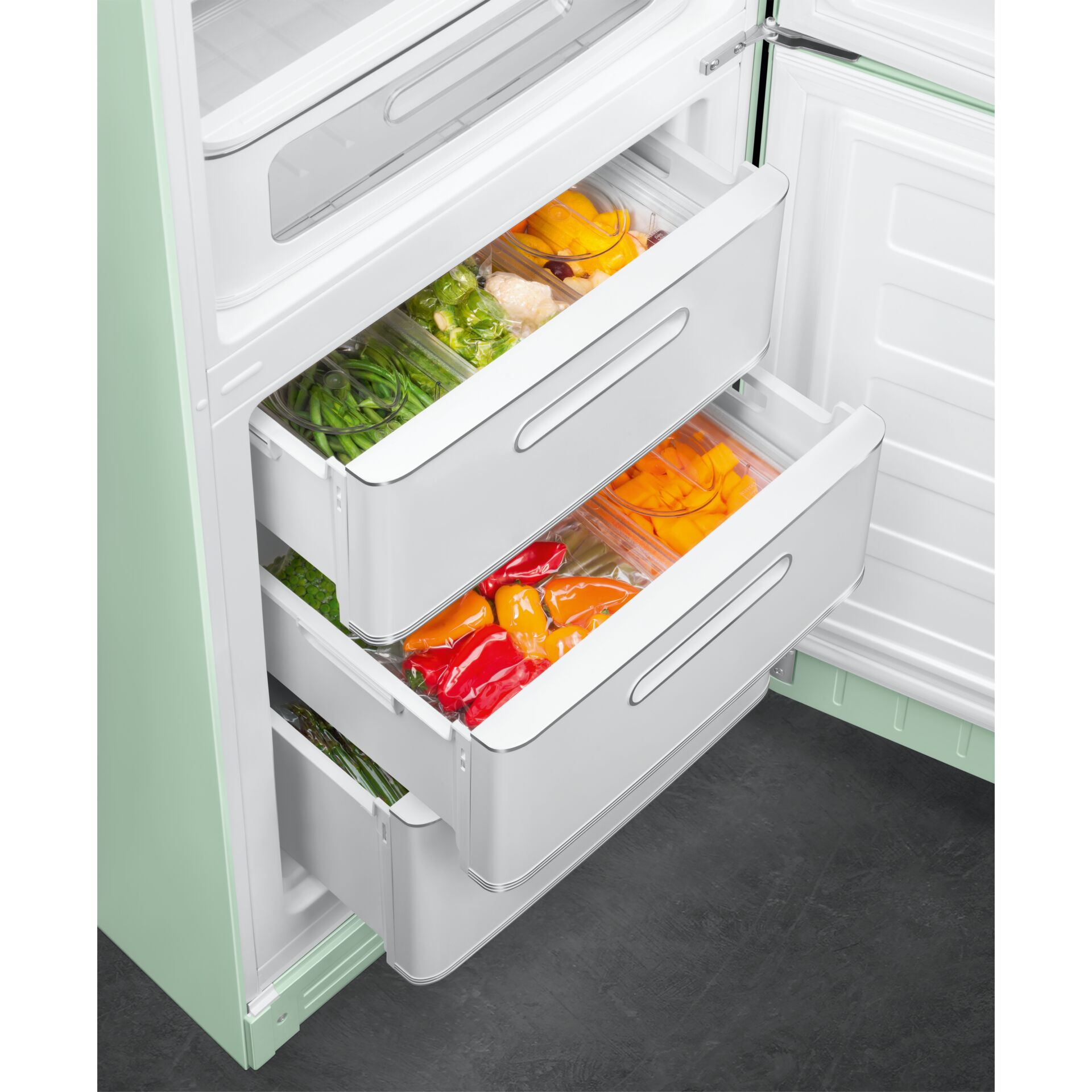 Kühlschrank, Gemüsefach, Früchte/Gemüse, Schublade, Farbige Gemüse
