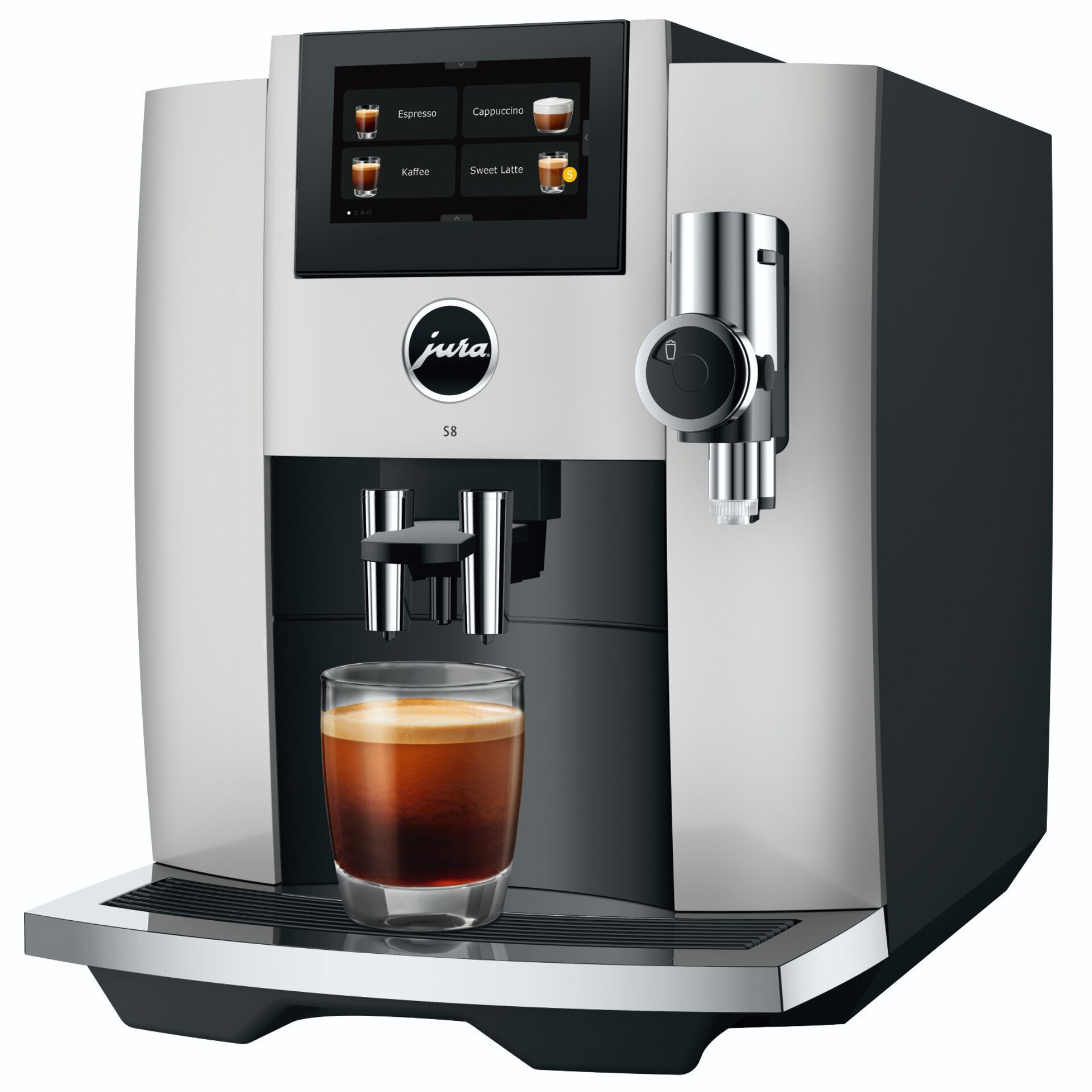 Kaffeemaschine, Espressomaschine, Kaffeeautomat, Milchaufschäumer, Espressotasse