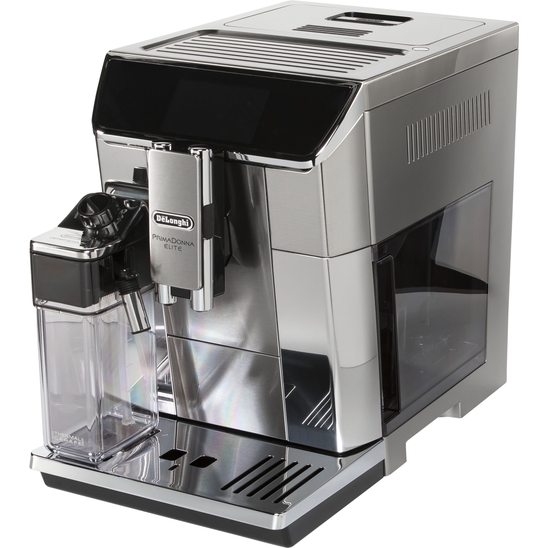 Pokal, Getränk, Kaffee, Kaffeetasse, Espressomaschine, Edelstahl, Milchschaumsystem, Kaffeemaschine, DeLonghi Primadonna Elite