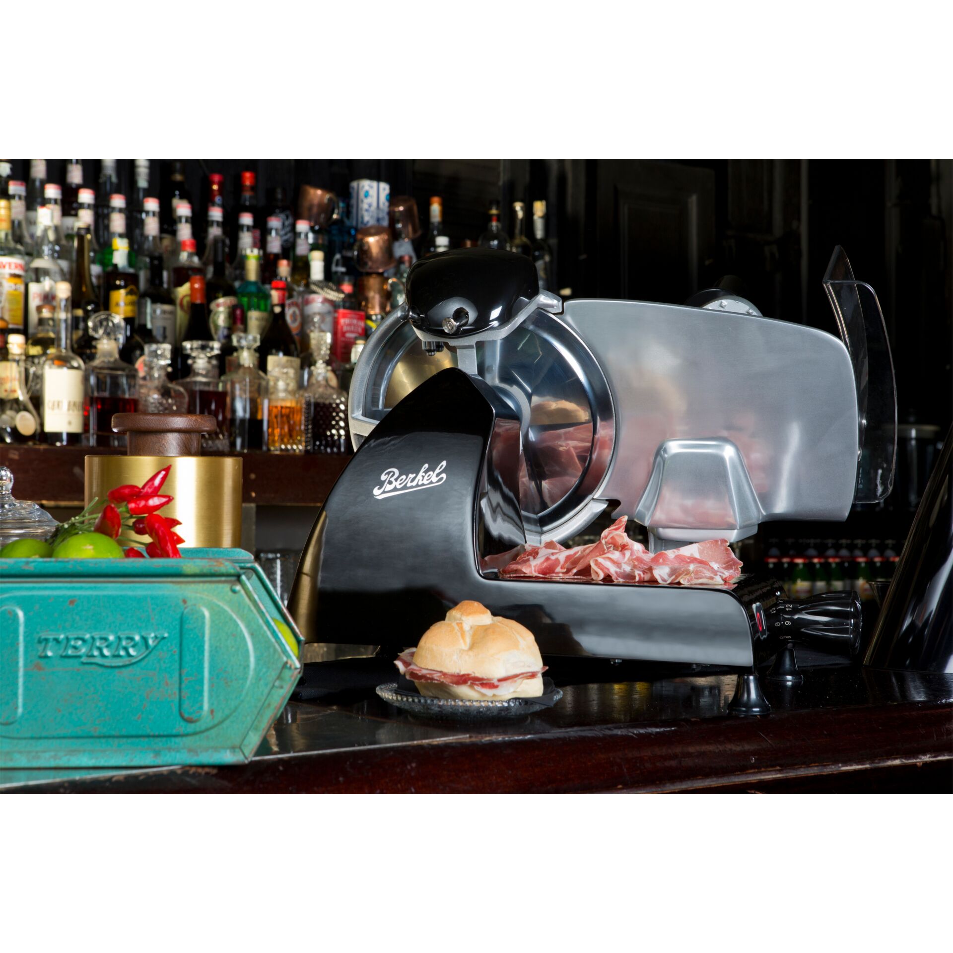 Slicer, Fleischschneider, Edelstahl, Bar-Ausstattung, Hamburger