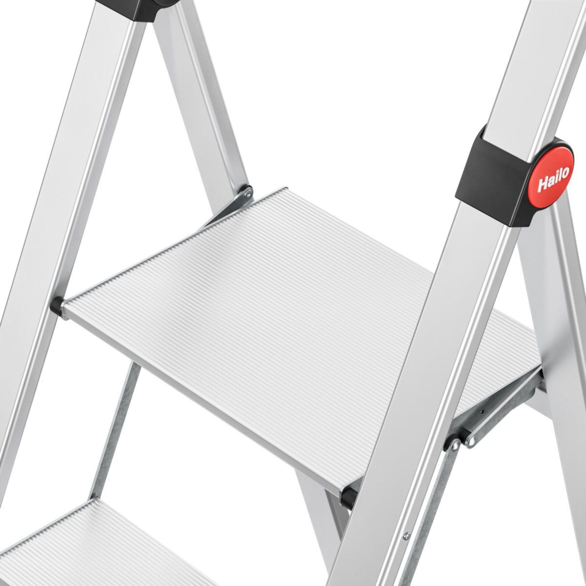 Stufe, Leiter, faltbar, Aluminium, Plattform