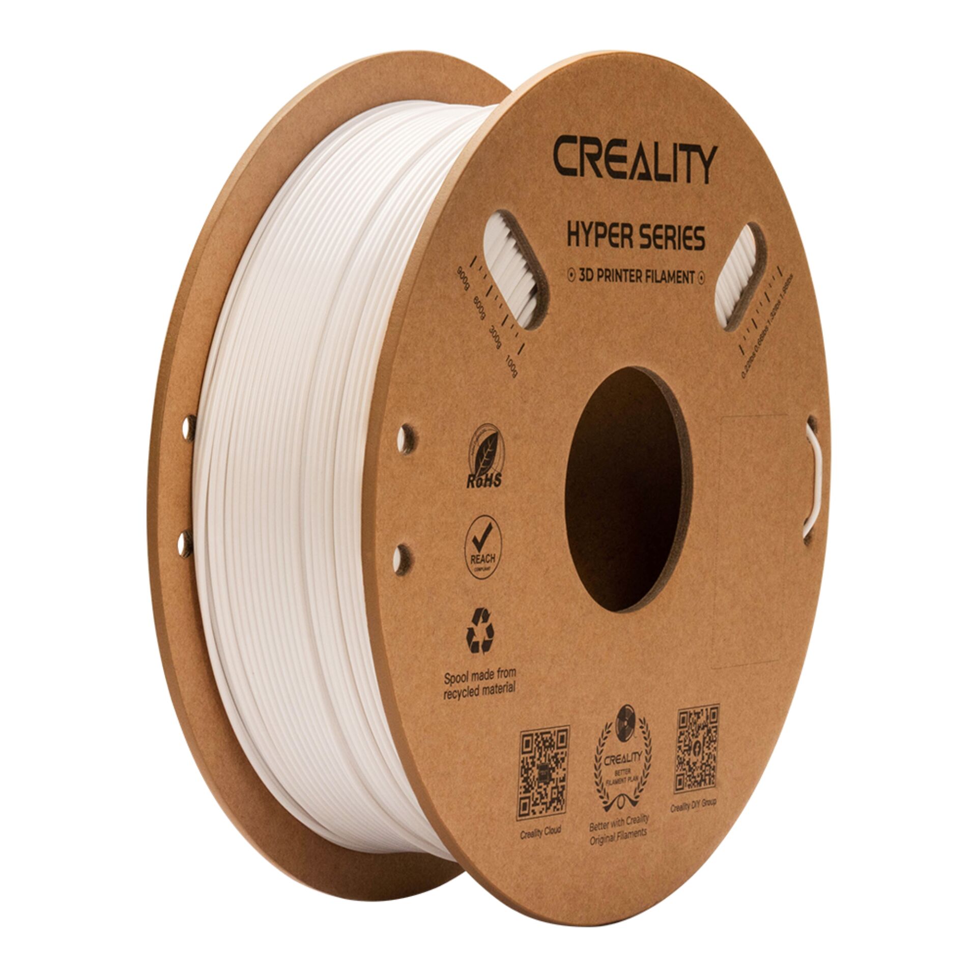 3D-Draht/Filament, Filamenten-Spule, weißer Filament, Spulenmaterial, Hobbyzubehör