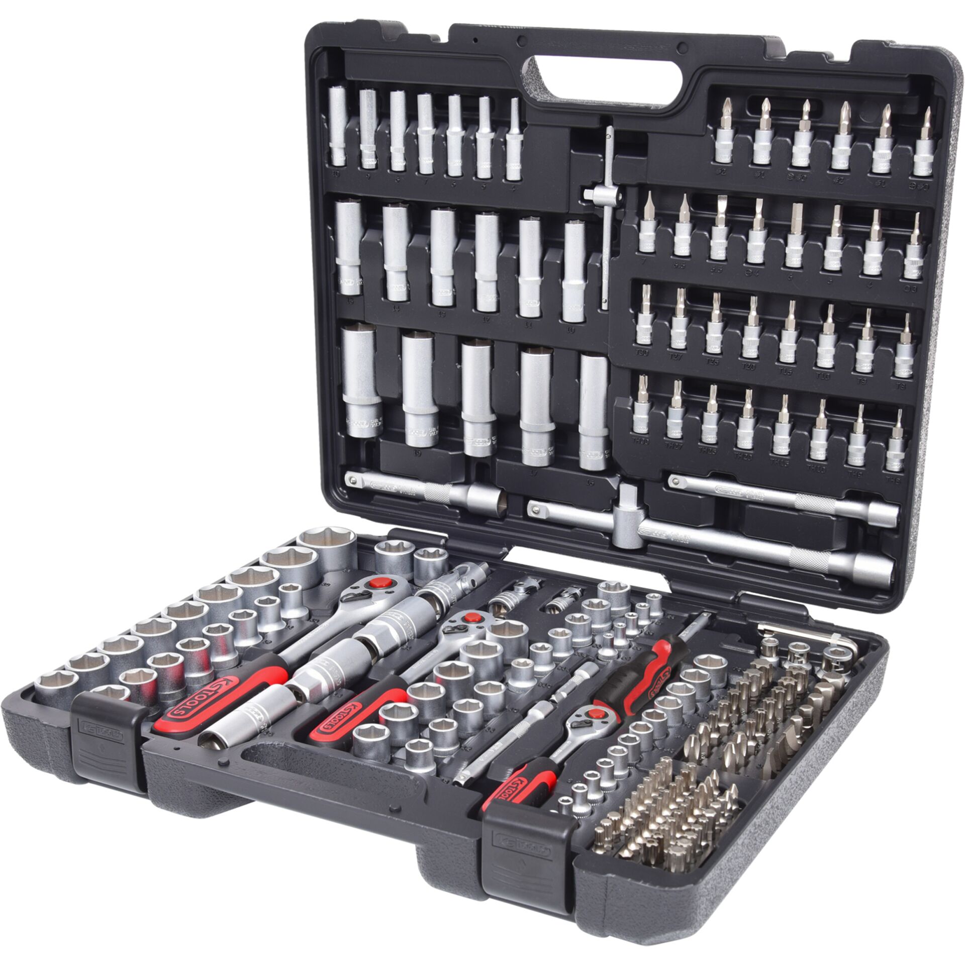 KS Tools 1/4"+3/8"+1/2"  Steckschlüssel 195tlg 917.0795