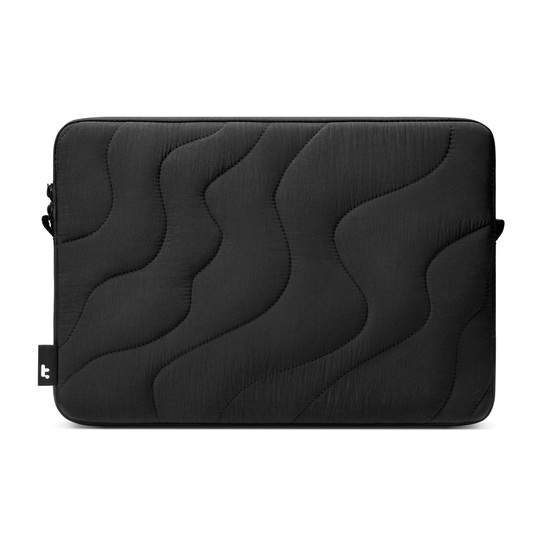 Brieftasche, Geldbörse, Schwarz, Quiltung, Reißverschluss