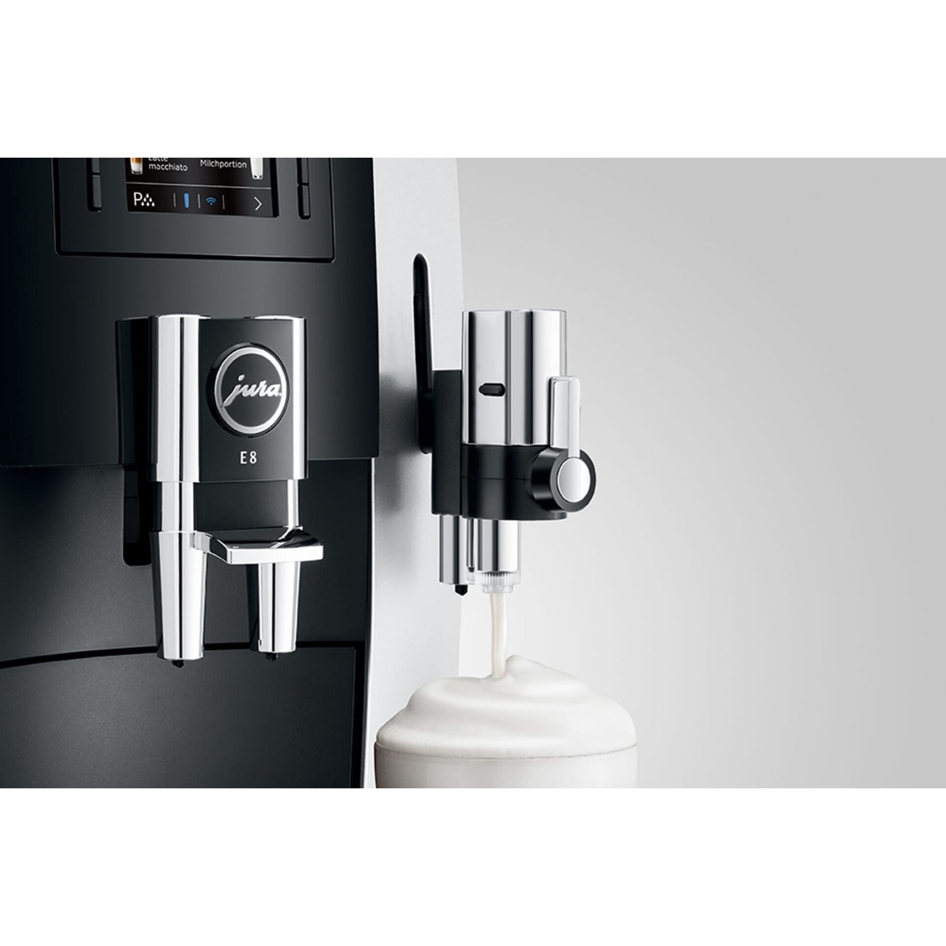 Kaffeemaschine, Espressomaschine, Milchschaum, E8, Silber