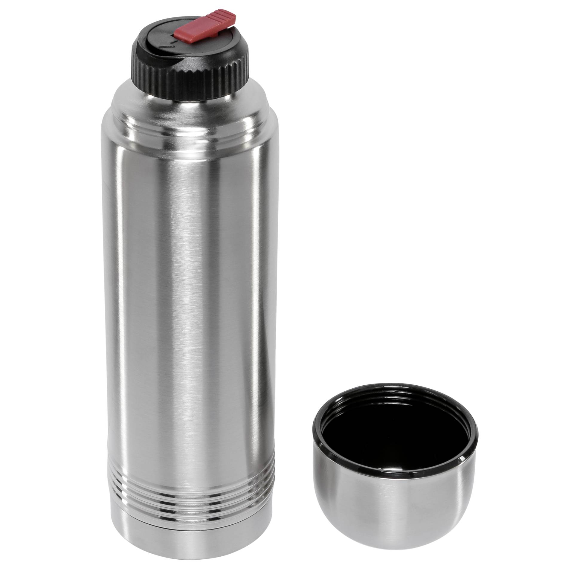 Trinkflasche, Stahl, Vakuumisoliert, Sportflasche, Schraubverschluss