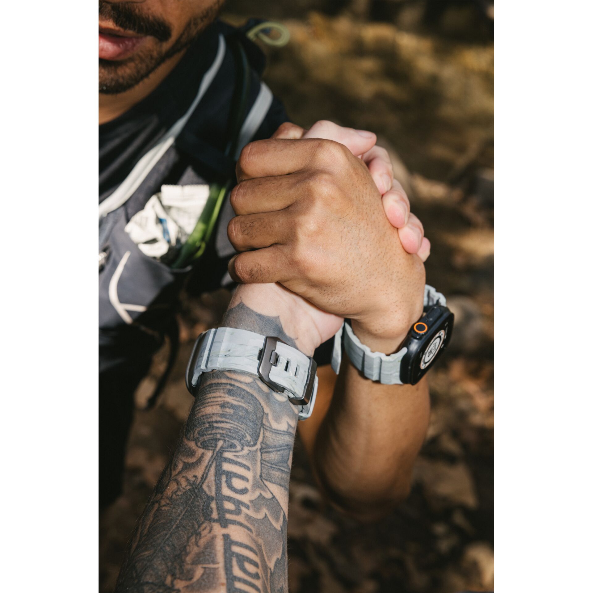 uhr, arm, tattoo, hände, outdoors