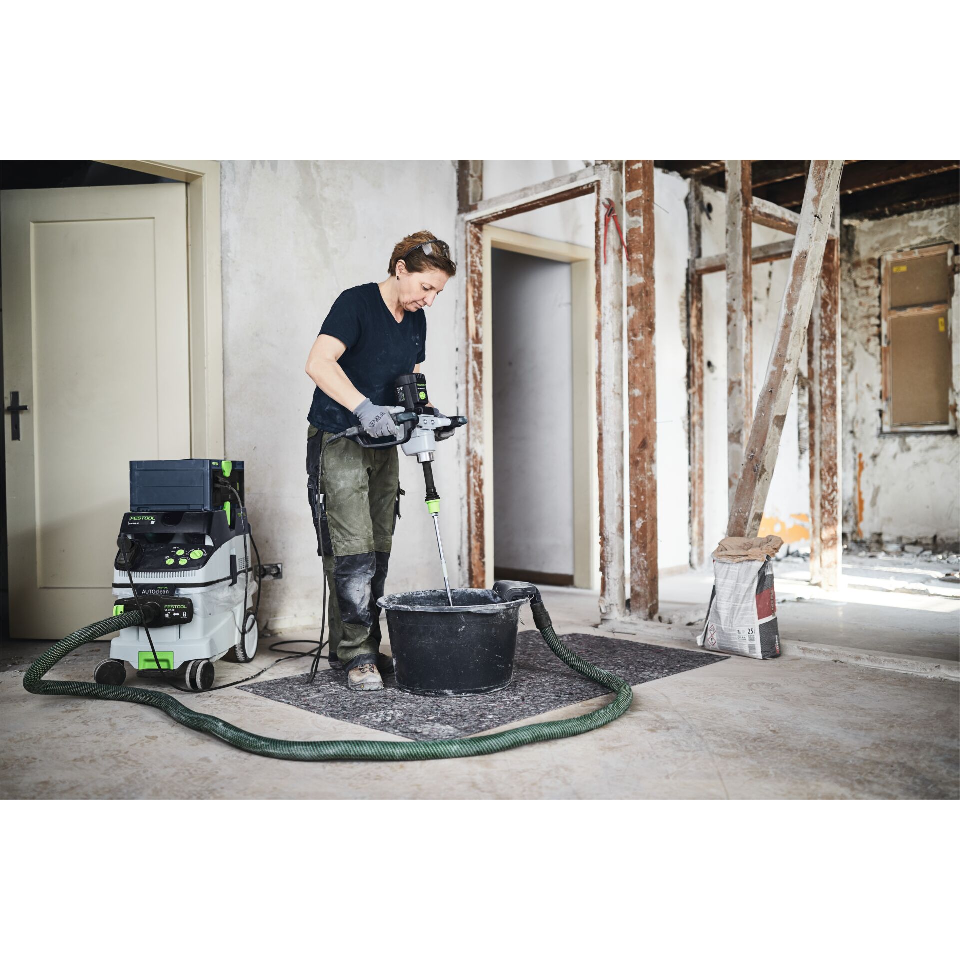 Schleifer, Baustelle, Betonmischung, Profiwerkzeug, Staubsauger