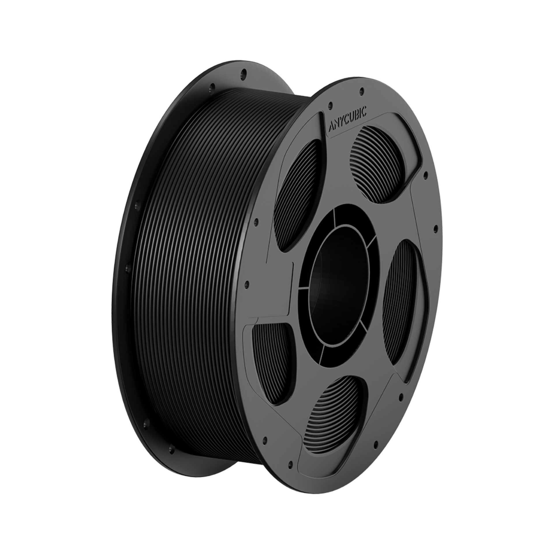 3D-Druck-Filament, Spule, PLA-Filament, schwarz, Kohle