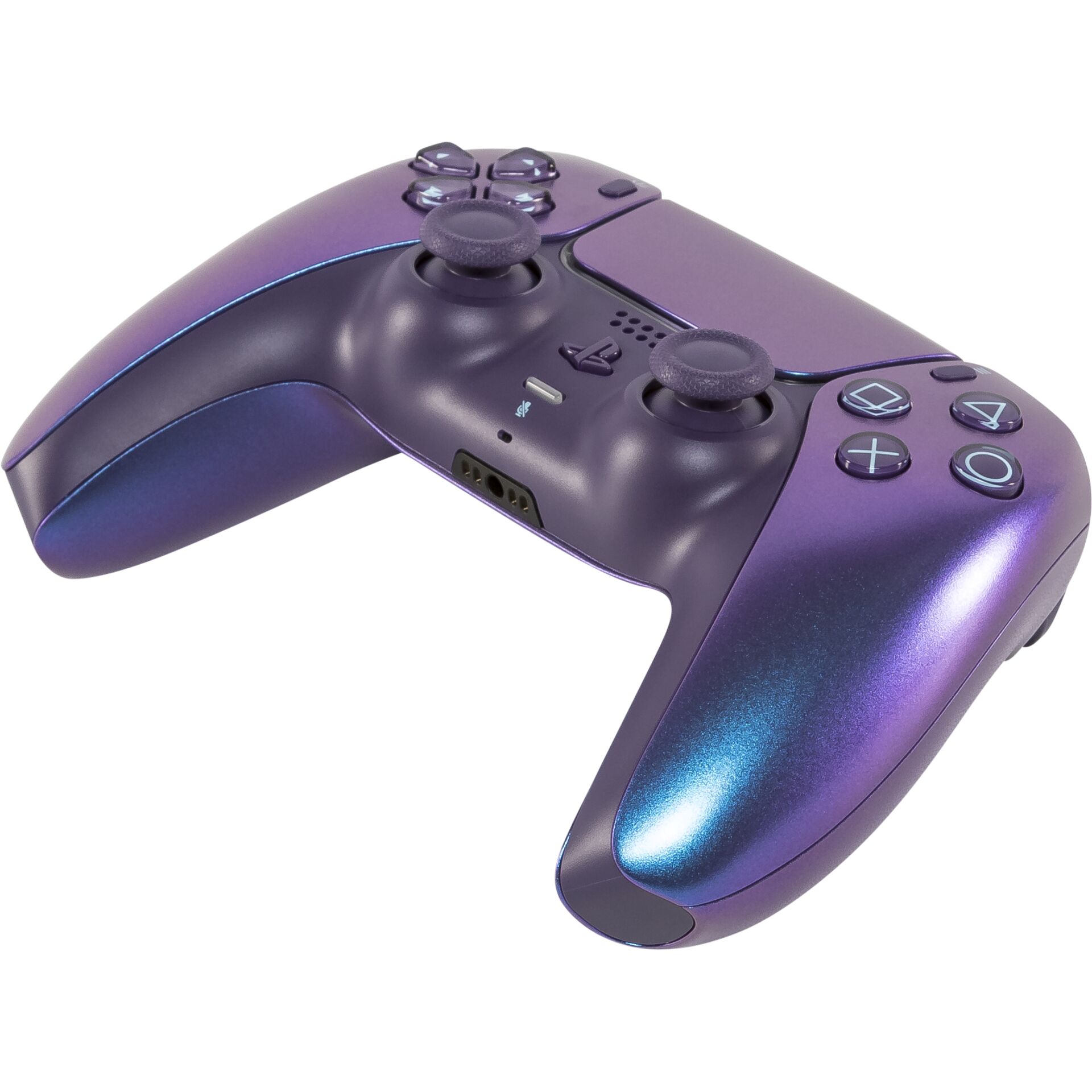 PlayStation-Controller, Drahtlos-Controller, DualShock-Stil, Lila Verlauf, Gaming-Zubehör