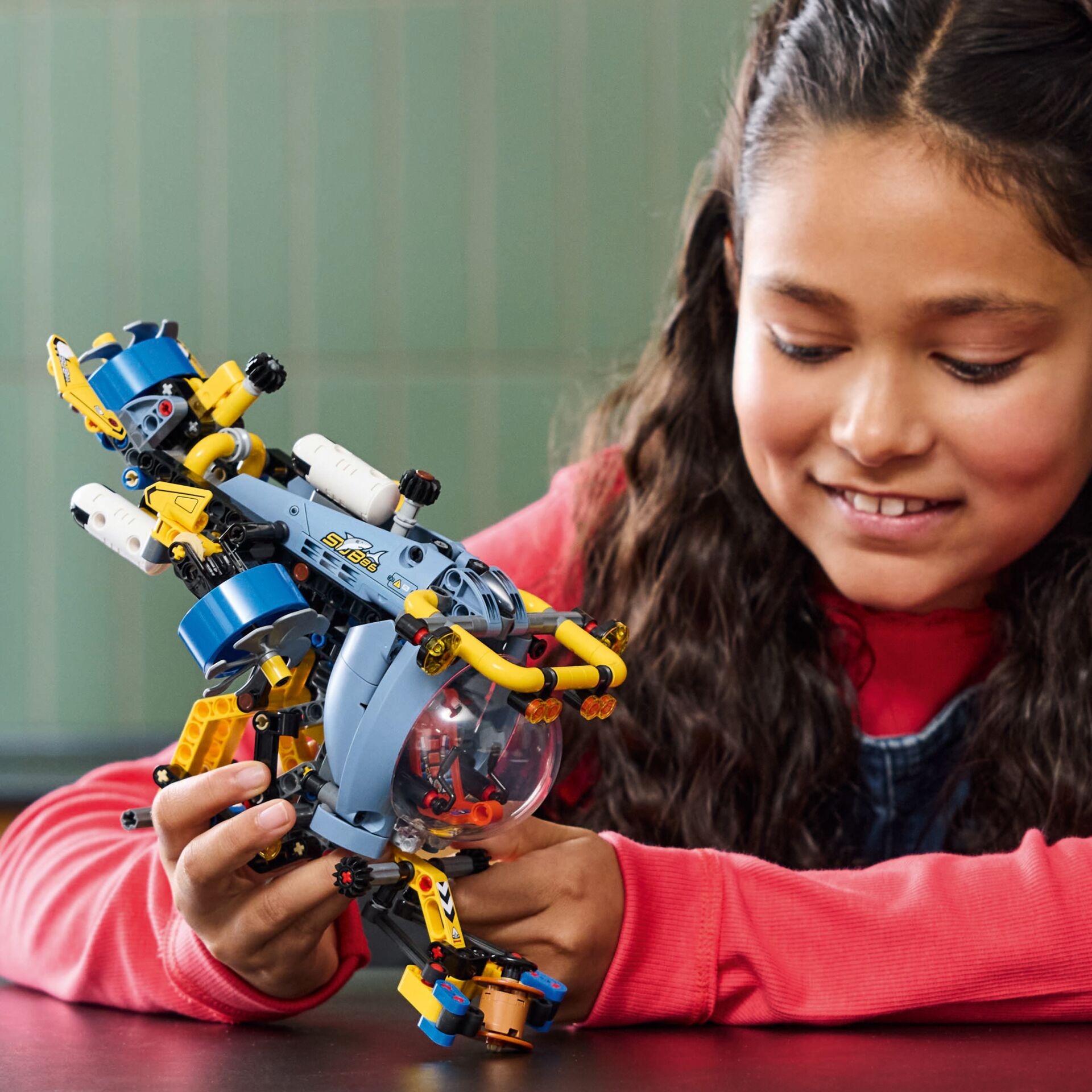 Lego, Konstruktionsspielzeug, Robotik, Helikopter, gelb/blau
