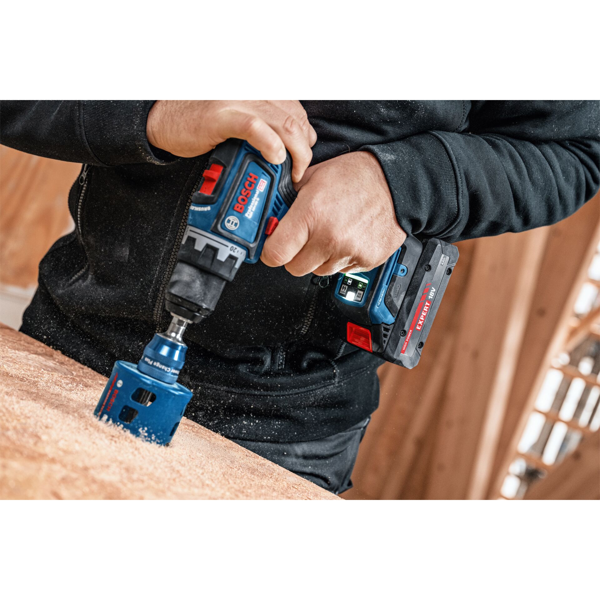 Akku-Bohrmaschine, Bosch, Werkzeug, Holzbearbeitung, Koffer