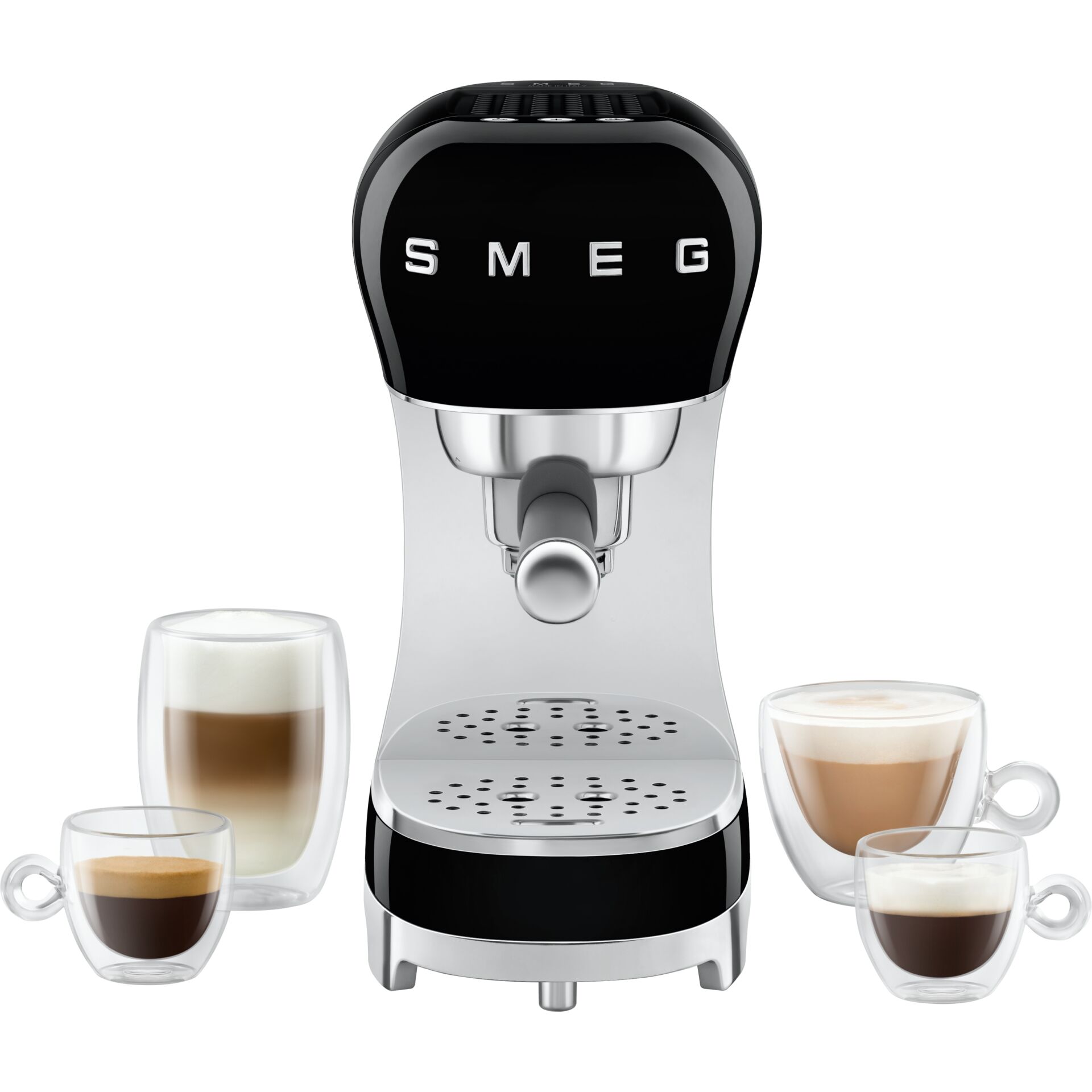 Kaffeemaschine, Espressomaschine, Kapselsystem?, Aluminium, Schwarz-Silber