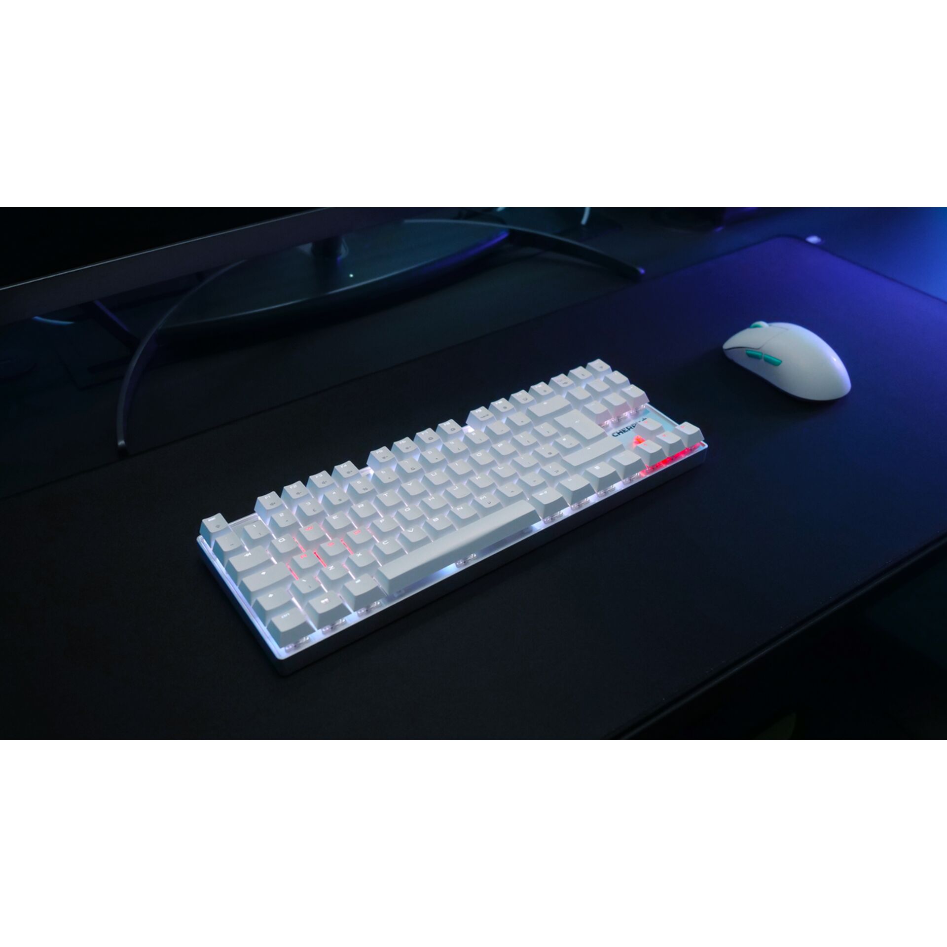 keyboard, mechanical, white, RGB, gaming