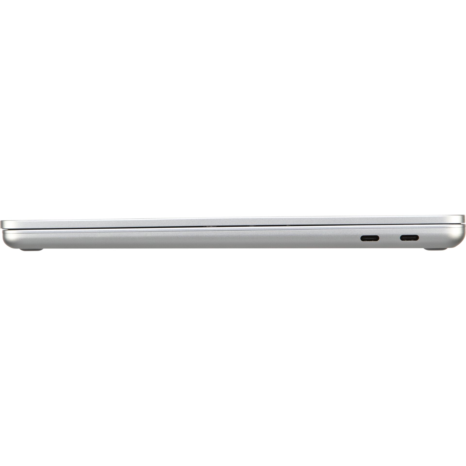 Laptop, Clamshell, Silber, Seitliche Anschlüsse, Schlankes Design