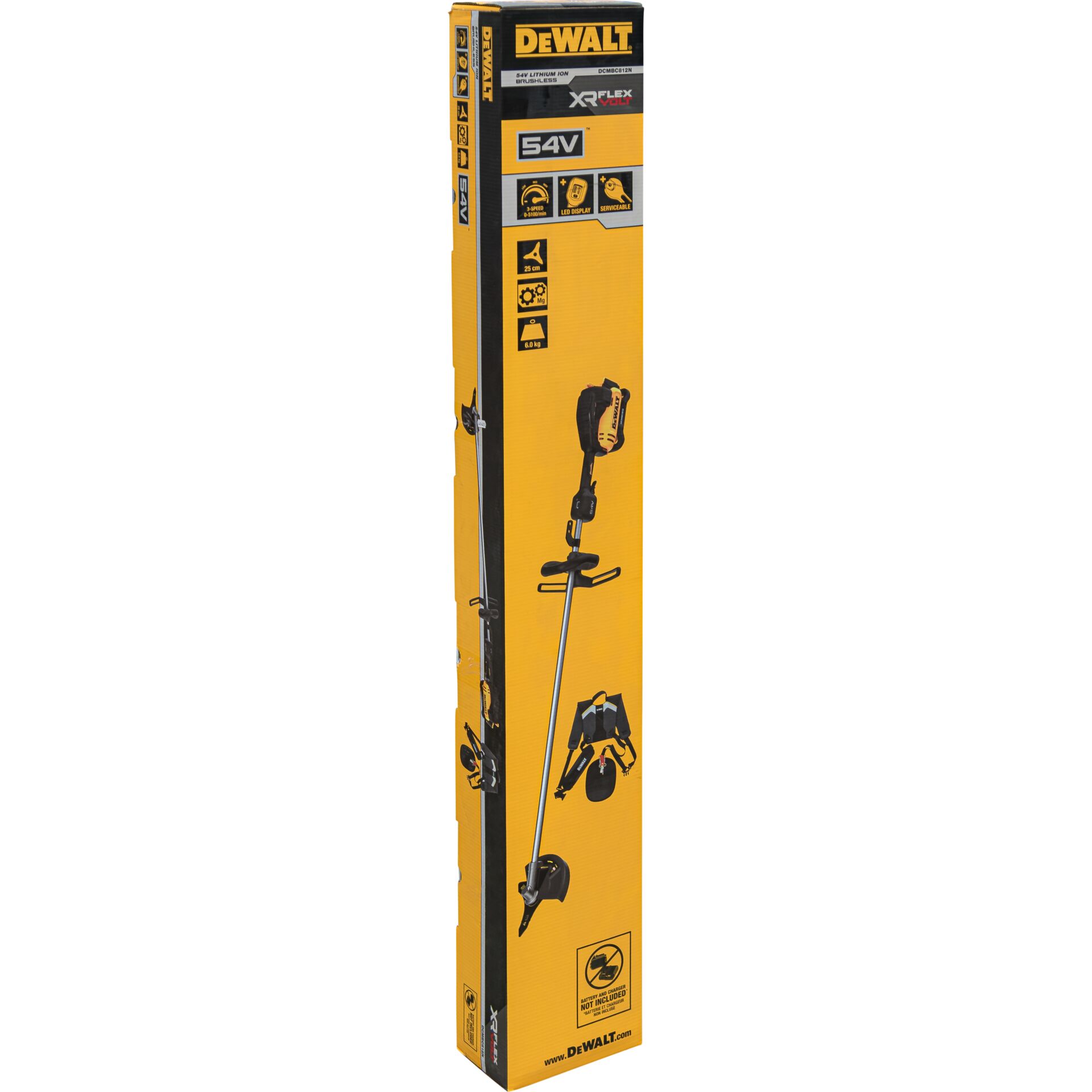 Trimmer, Rasentrimmer, Lithium-Ion, 54V, Gehäuse-orange
