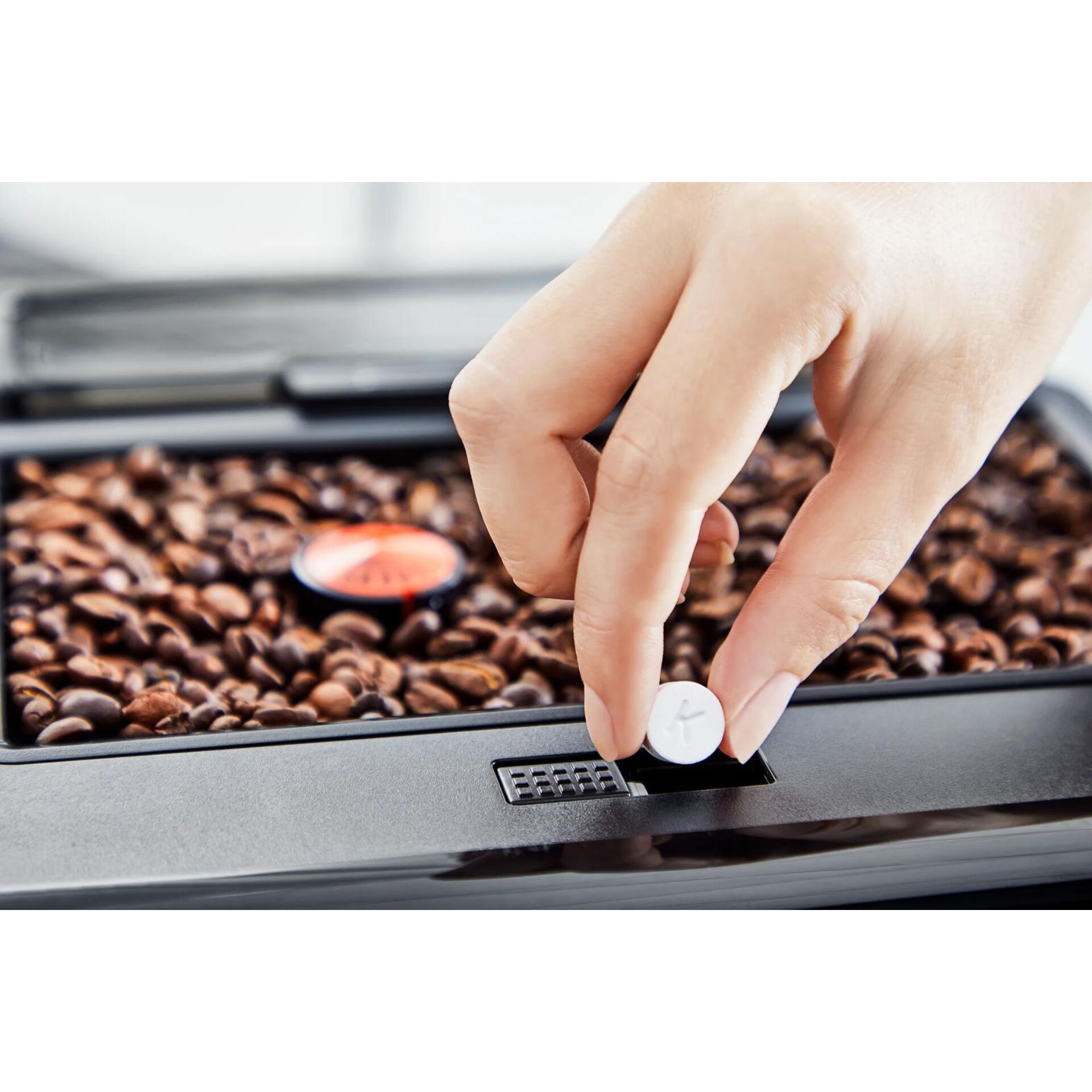 Kaffeekapsel, Kaffeemaschine, Kaffeeautomat, Zubehör, Kapsel einlegen