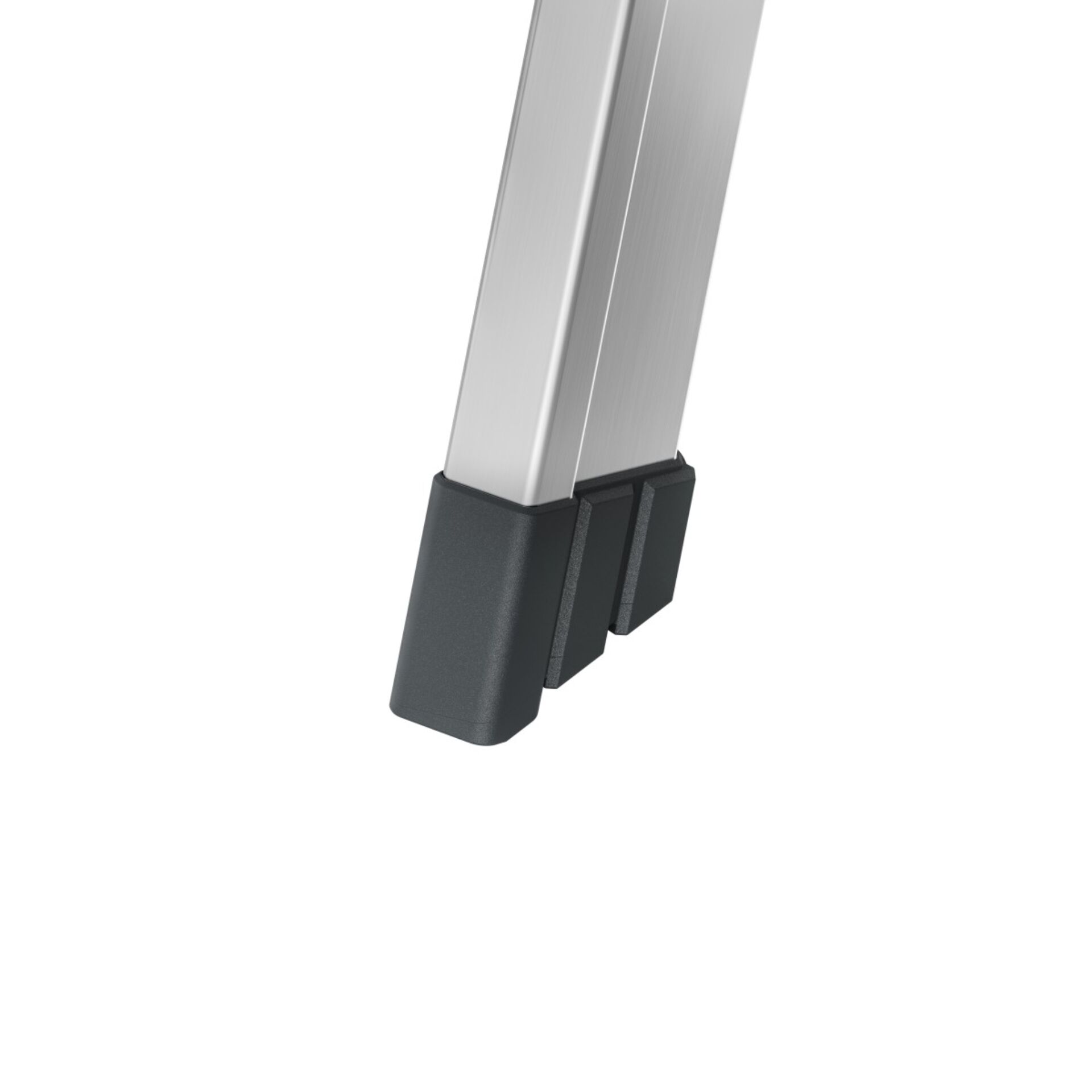 Trittbrett, Bein, Beinstütze, Aluminium, Gleiter