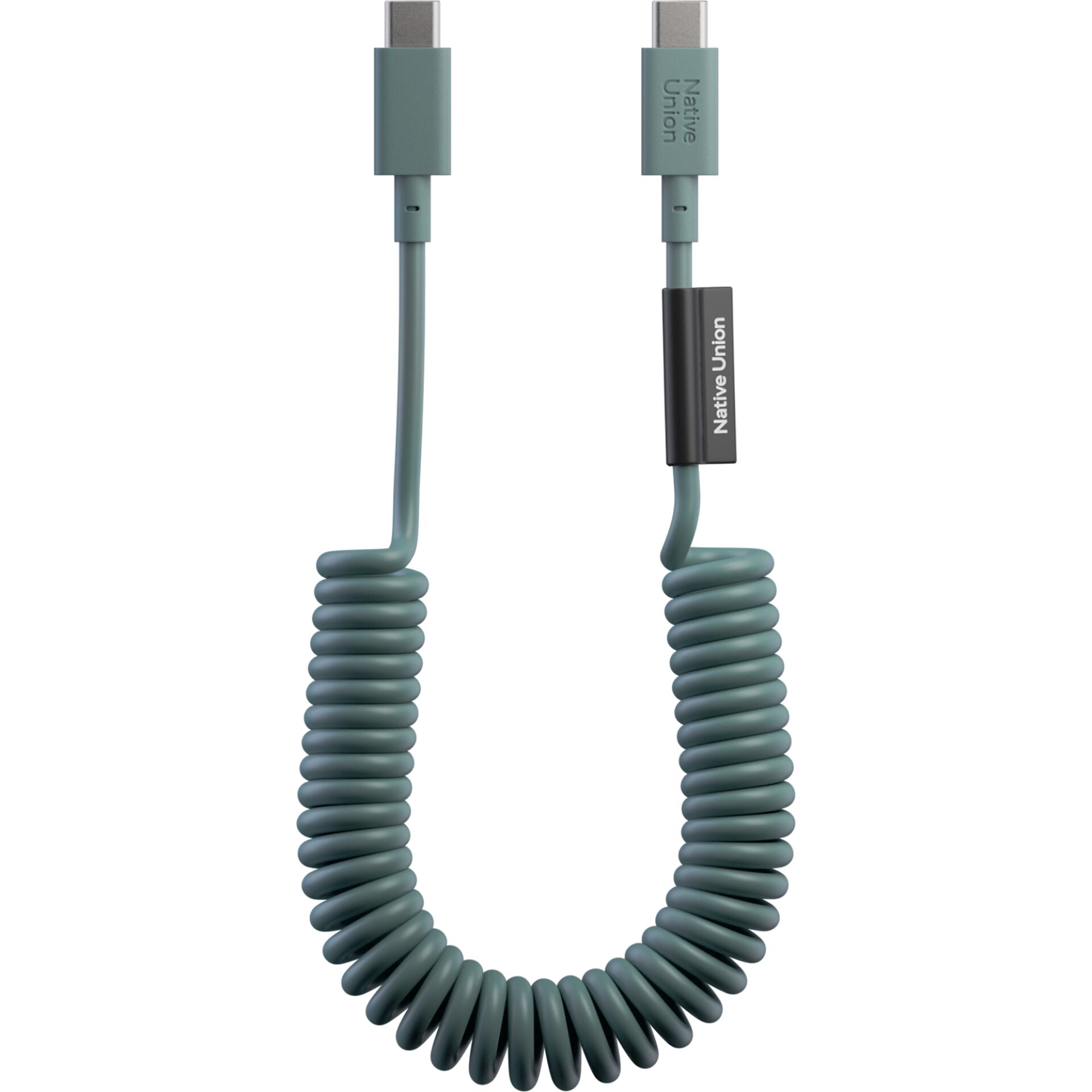 Ladekabel, Kabel, USB-C, Spiralkabel, Nyloncoiled