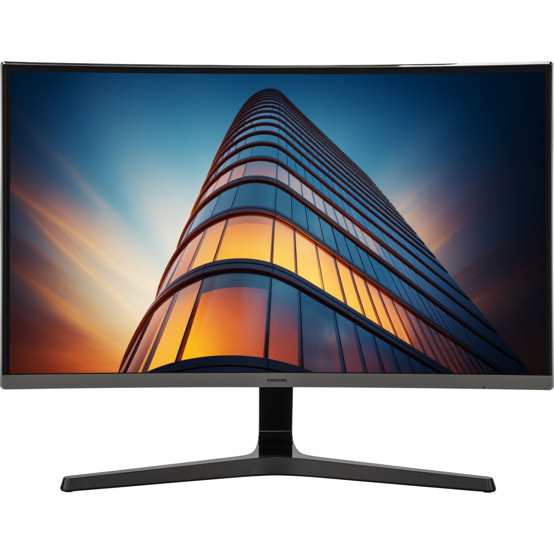 Monitor, LCD, 24-27 Zoll, Kurven?, schwarzer Stand