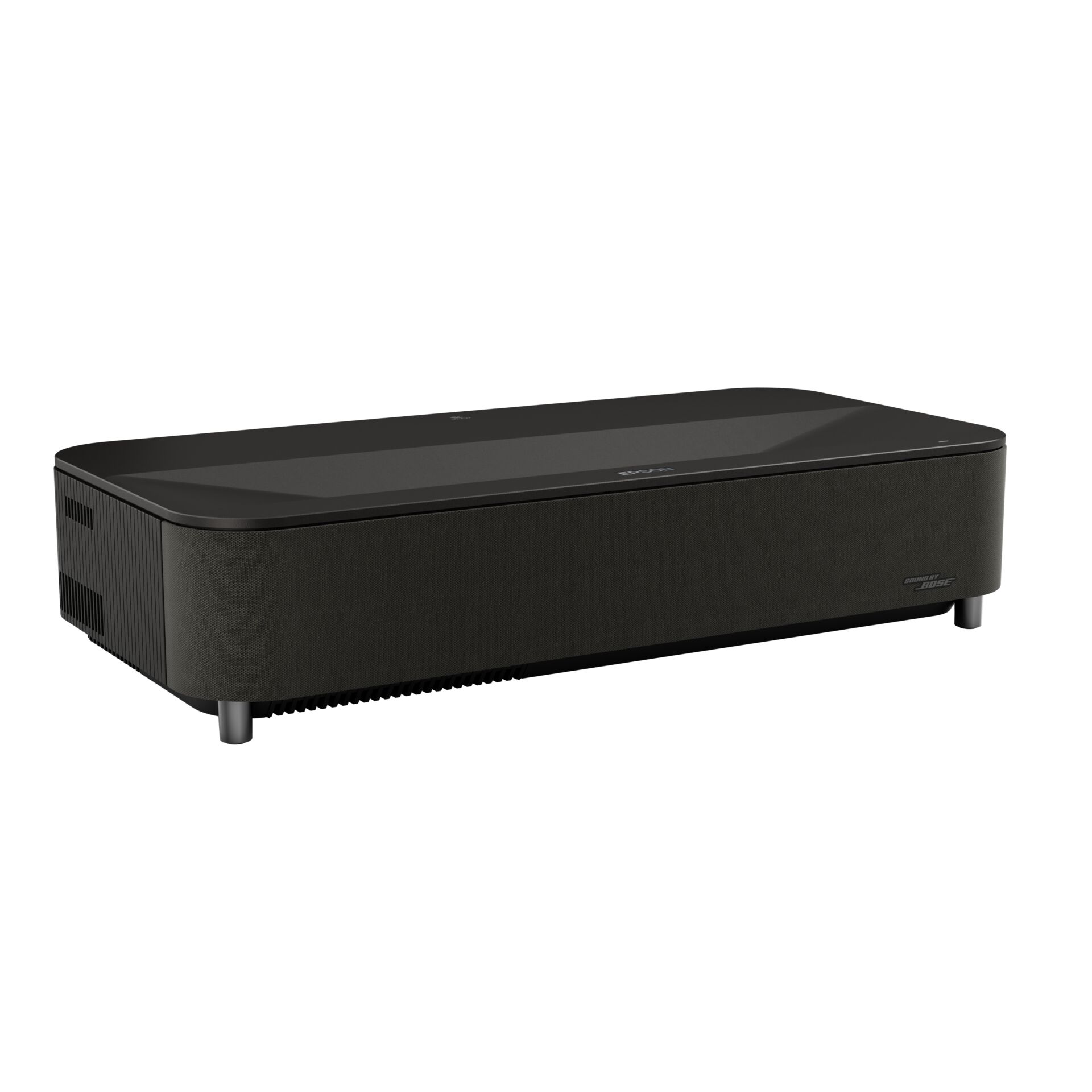 projektor, heimkino, schwarz, flach, box