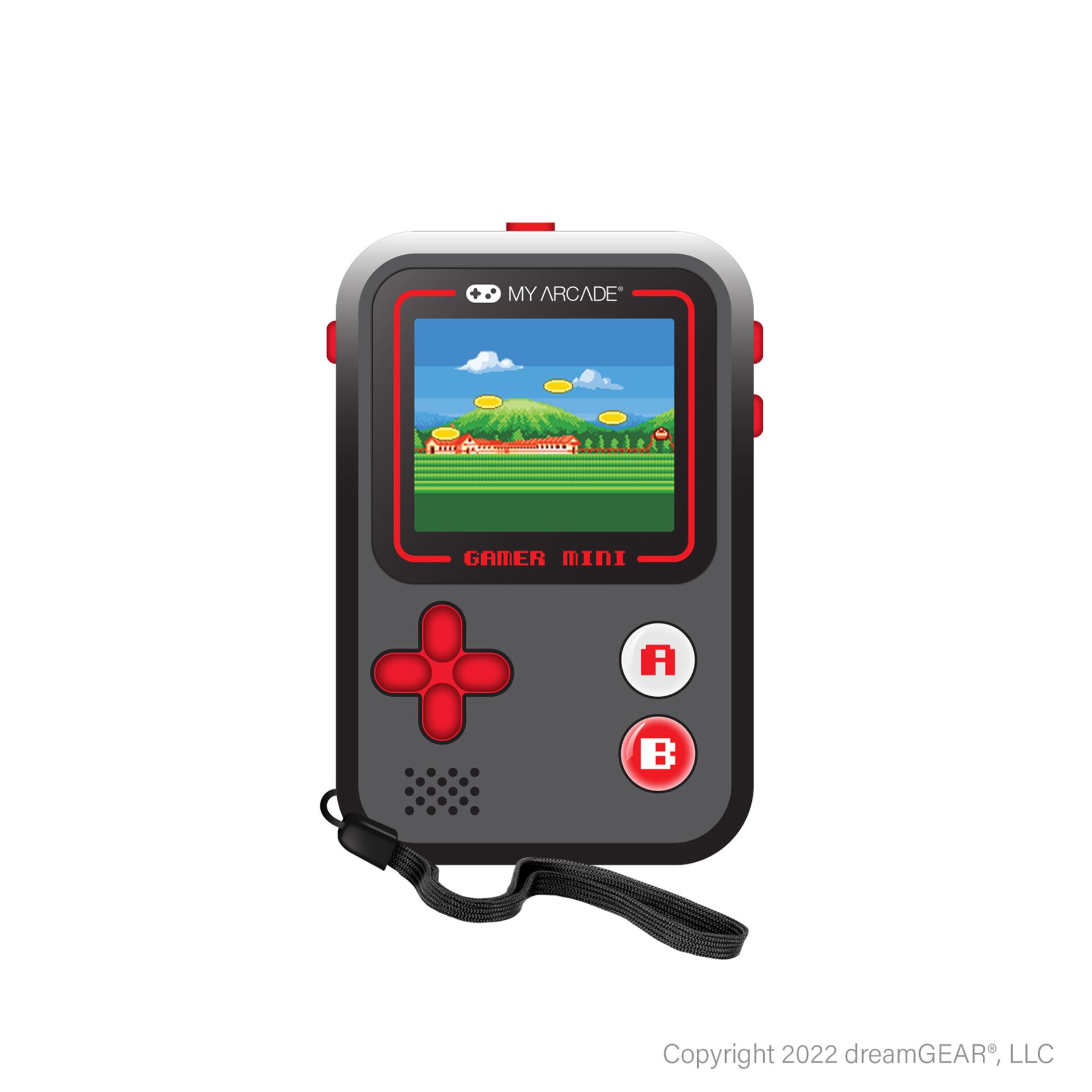 Handheld-Spiele, Retro-Handheld, Spielkonsole, Mini-Konsole, Tragegurt inklusive