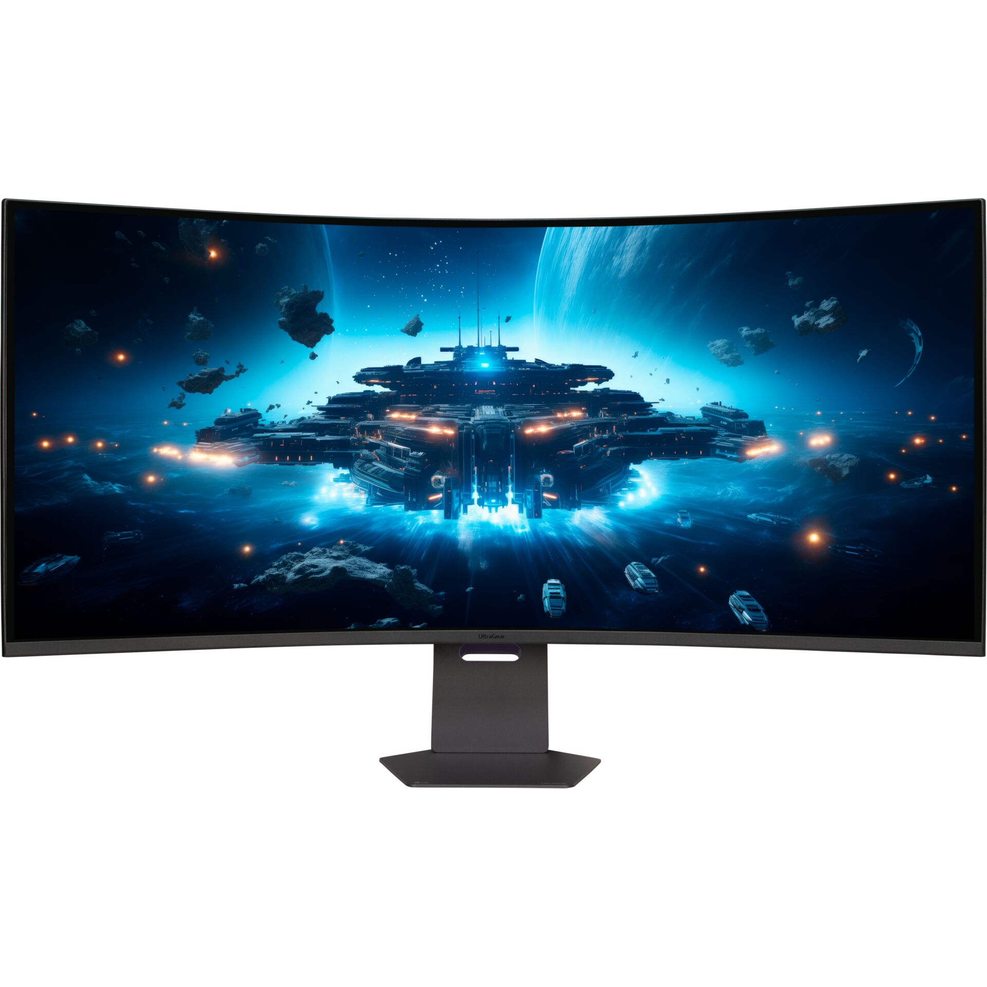 curved monitor, ultrawide, LED display, Verhältnis 21:9, Metallständer, Curved Monitor, 24/32 inch, LED Display, Weltraumszene, Gaming Monitor