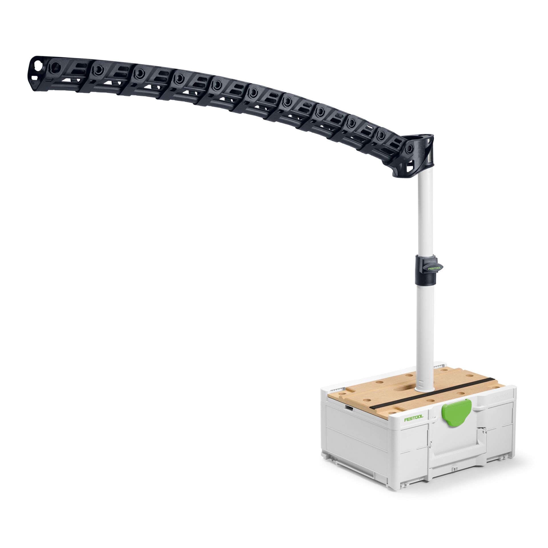 Arbeitsbock, Schlauchführung, Kabelführung, Flexarm, Werkzeugaufbau