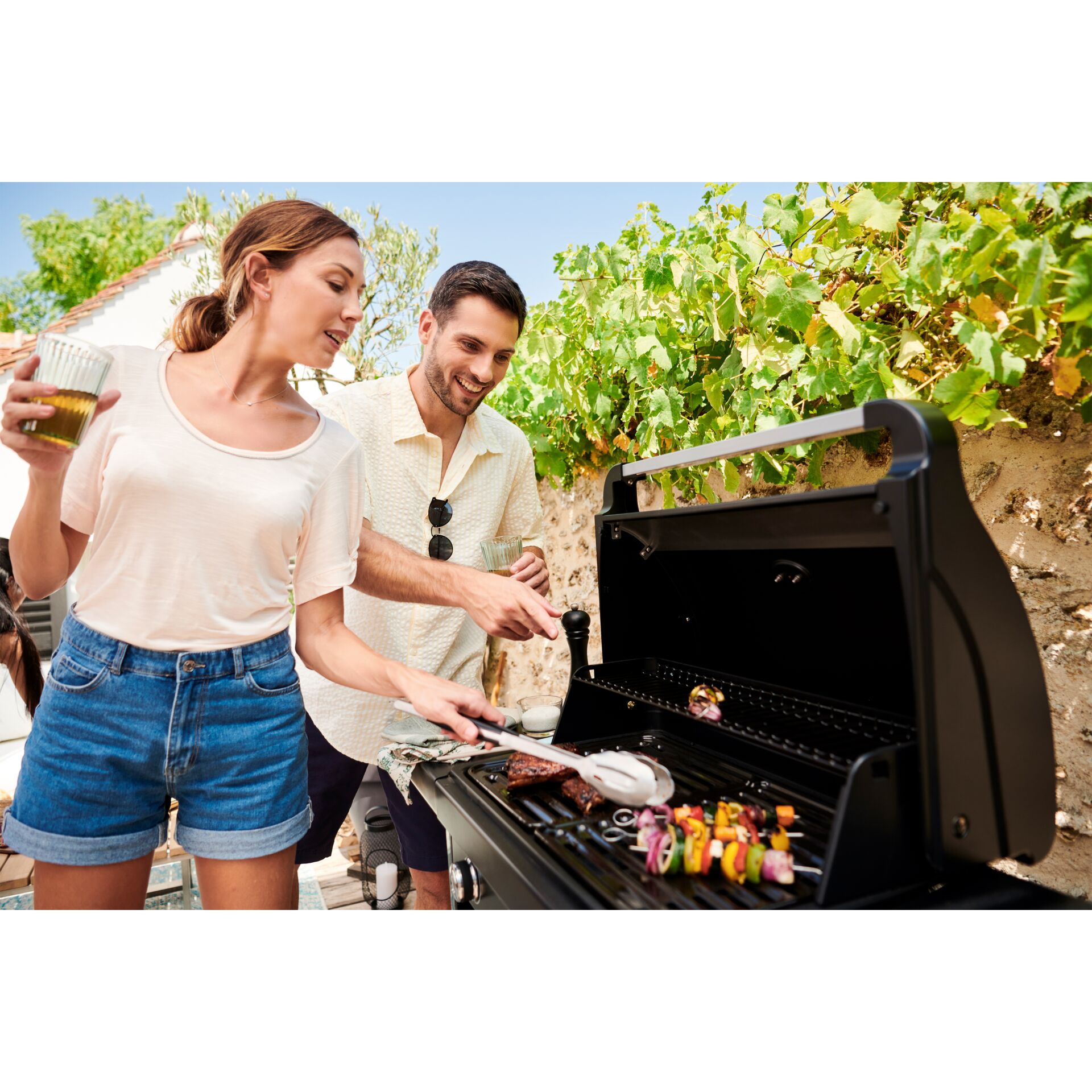Bbq, Kochen, Grillen, Kurze Hosen, Person