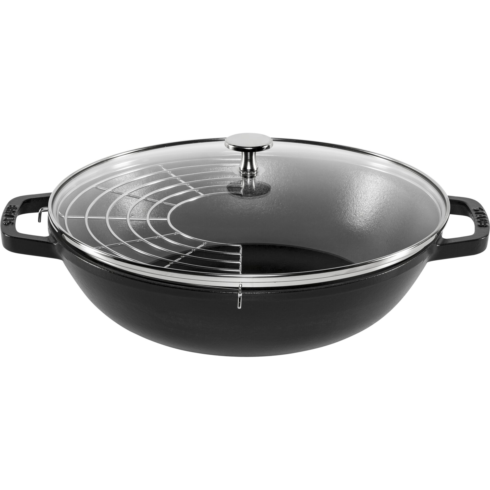 Pfannendeckel, Gusseisenpfanne, Grillroste, Induktionsgeeignet, Rundpfanne
