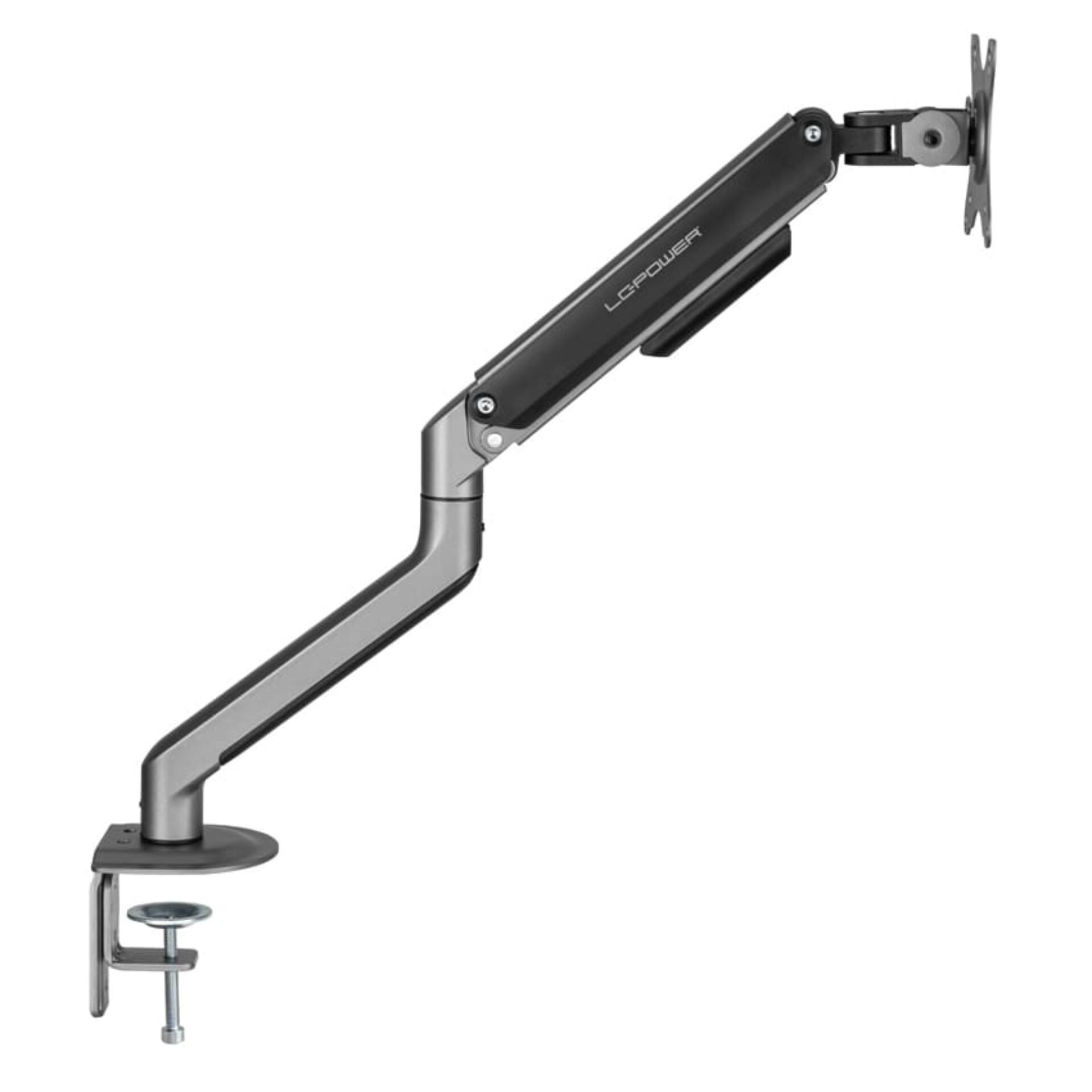 Monitorarm, Gaslift, armlinking, Clamphalter, verstellbar