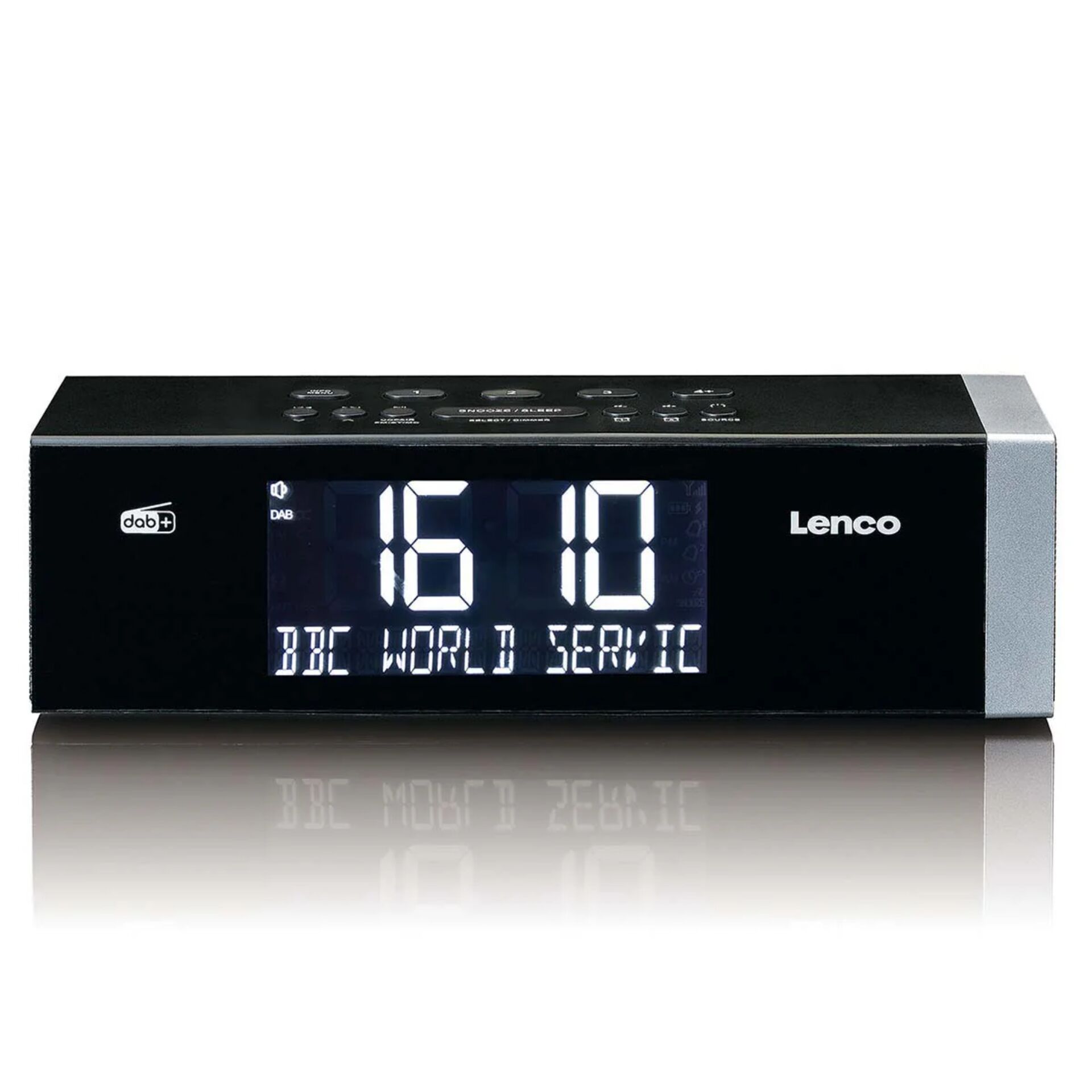 digitaler Wecker, Wecker mit LED-Anzeige, LED-Display, schwarz, moderner Dekor