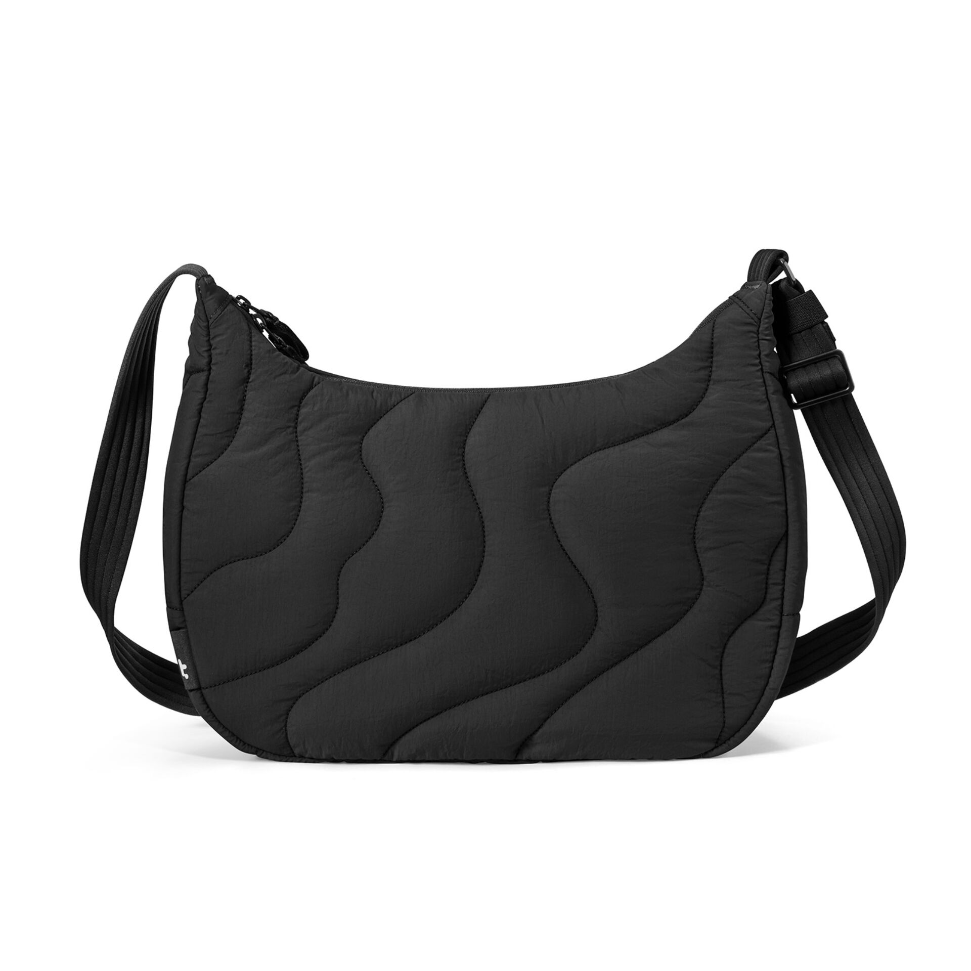 handtasche, umhängetasche, gequadert, schwarz, verstellbarer tragegurt
