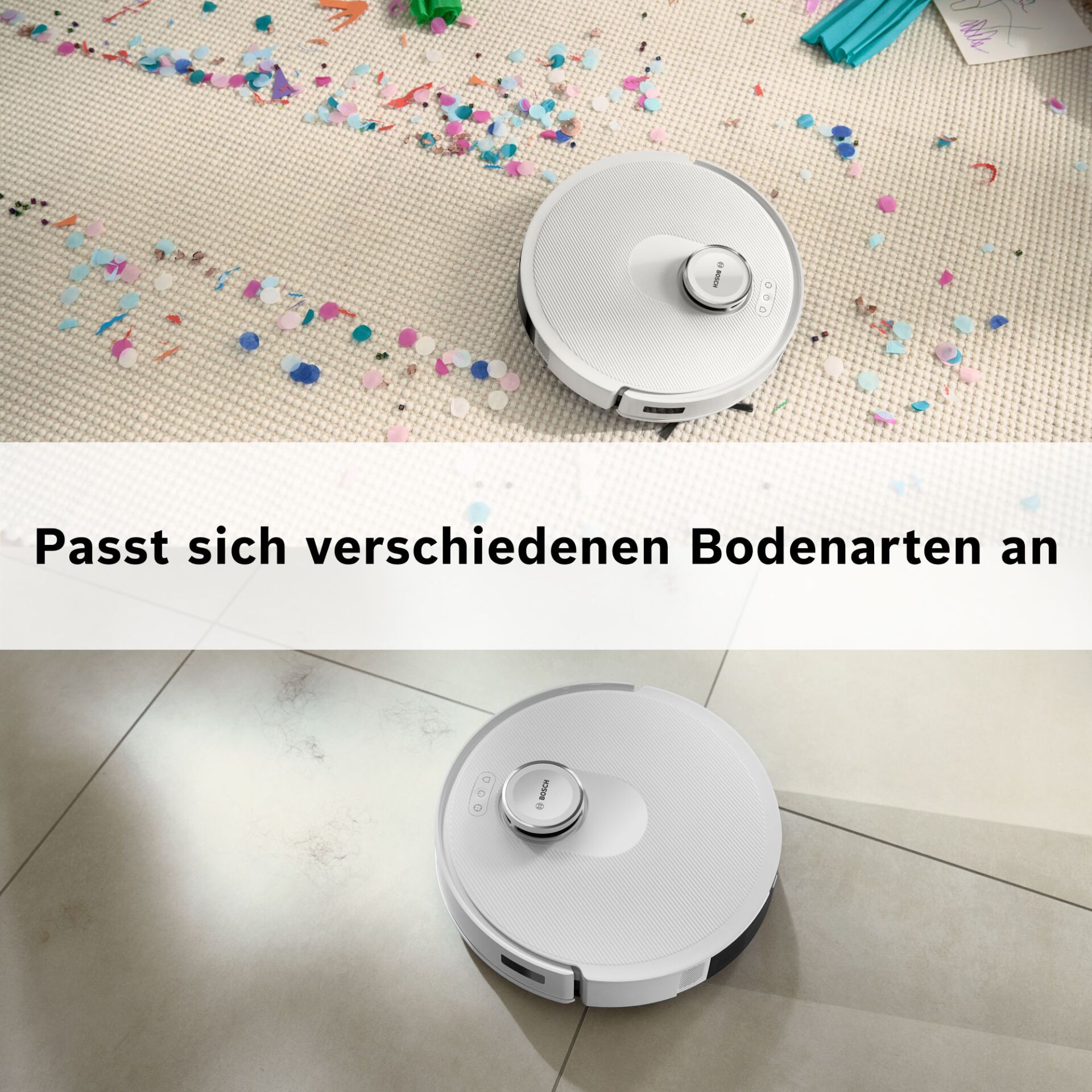 Saugroboter, Roboterstaubsauger, weißer Roboter, Haushaltsgerät, Bodenreinigung