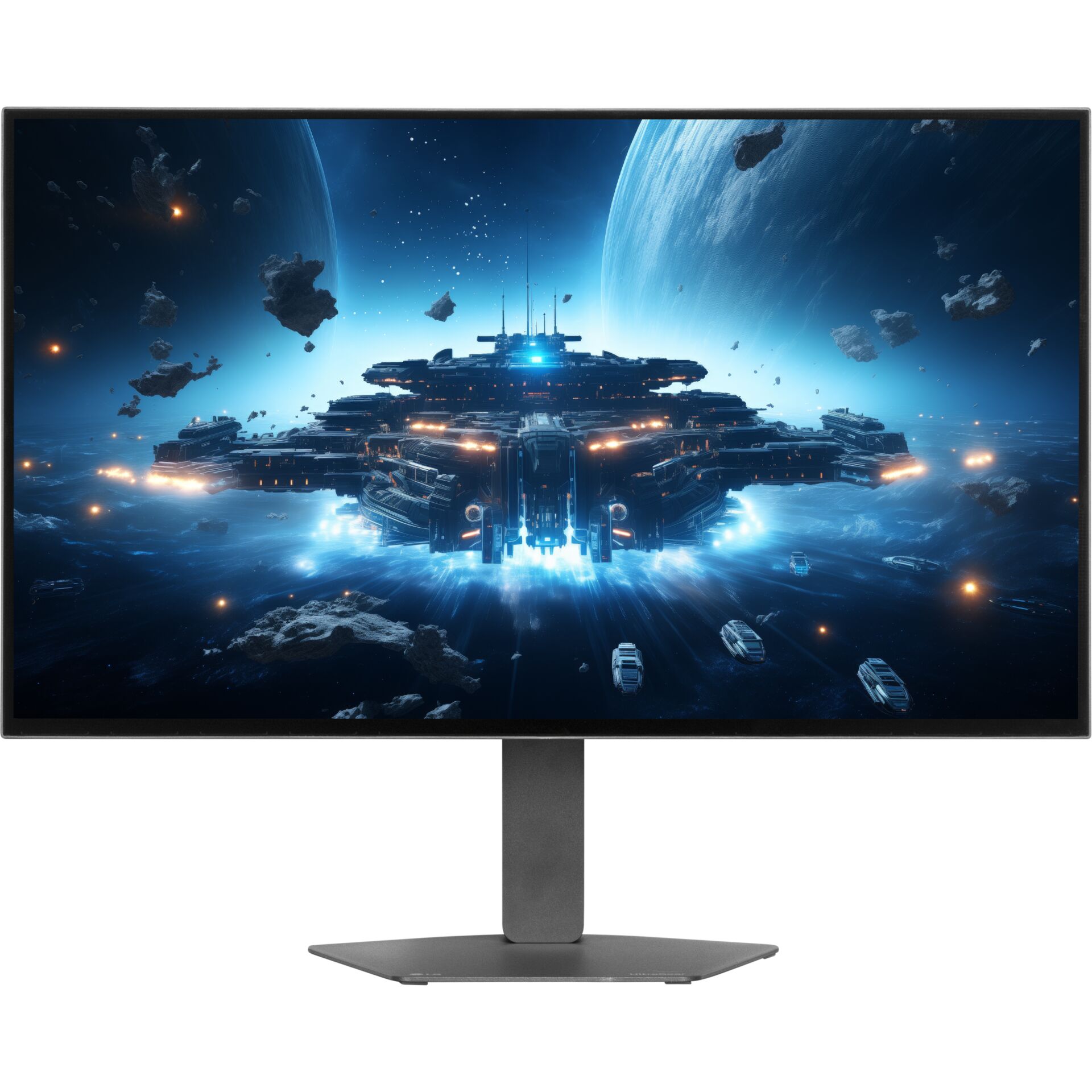 Monitor, LED, IPS, LG UltraGear, 27?", monitor, gaming, raumfahrtskunst, graphisches bild, bildschirm