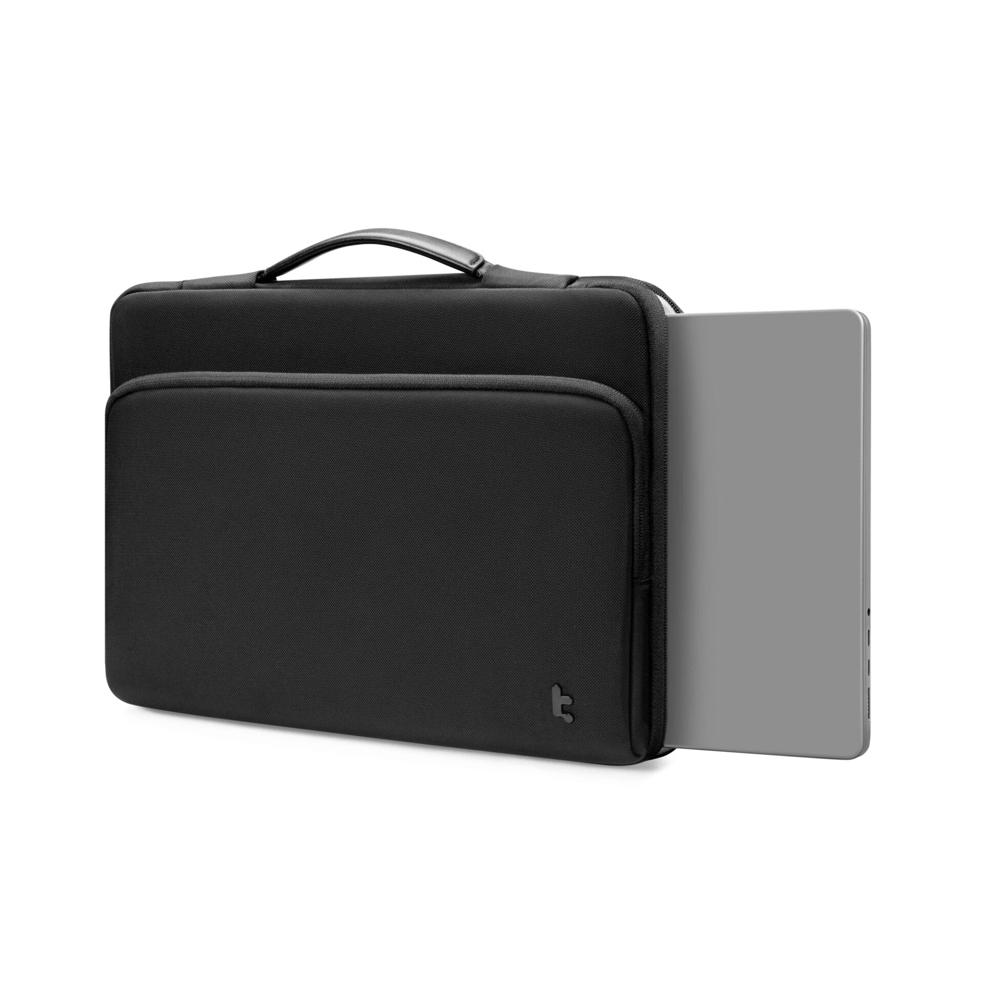 Laptop-Hülle, Transporttasche, Schutzcase, Schwarzes Gewebe, Schlankes Design