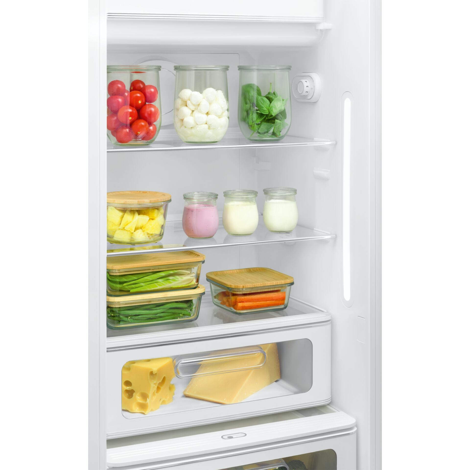 Kühlschrank, Lebensmittelbehälter, Gläser, Frischehaltung, Lebensmittelorganisation