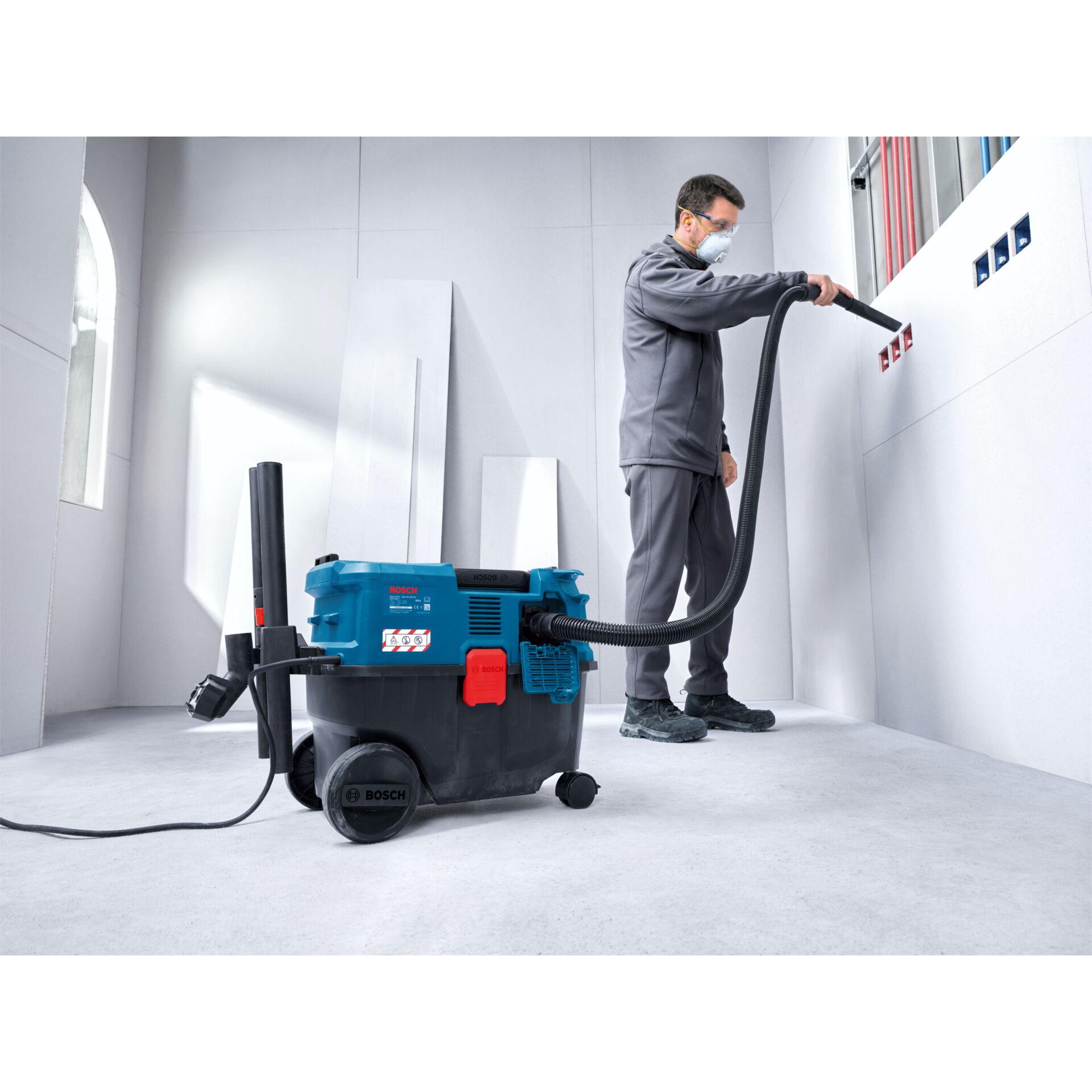 Shop vac, Staubsauger, Nass-Trocken, blau, industriell
