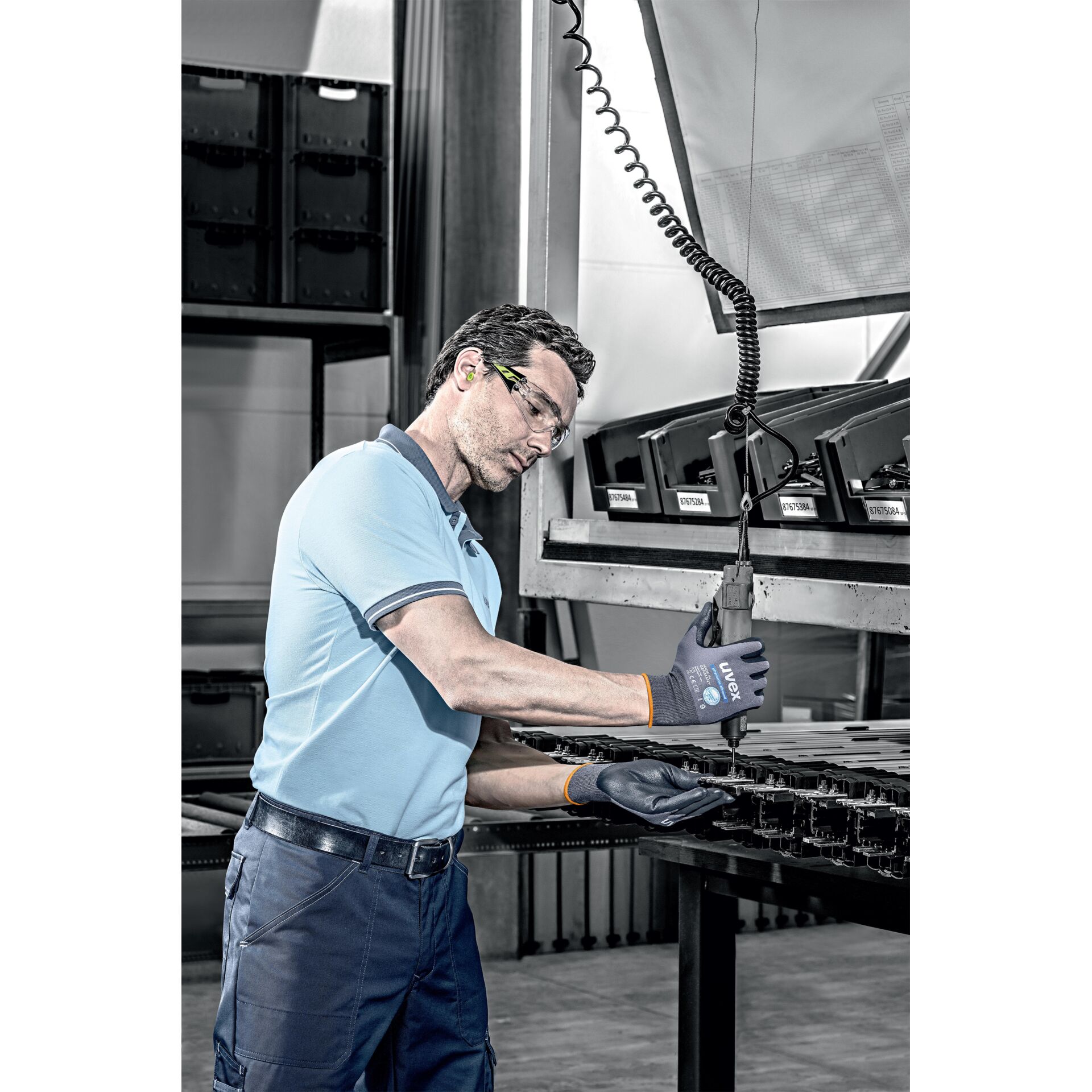 Handschuh, Fabrik, Erwachsener, Mann, Person