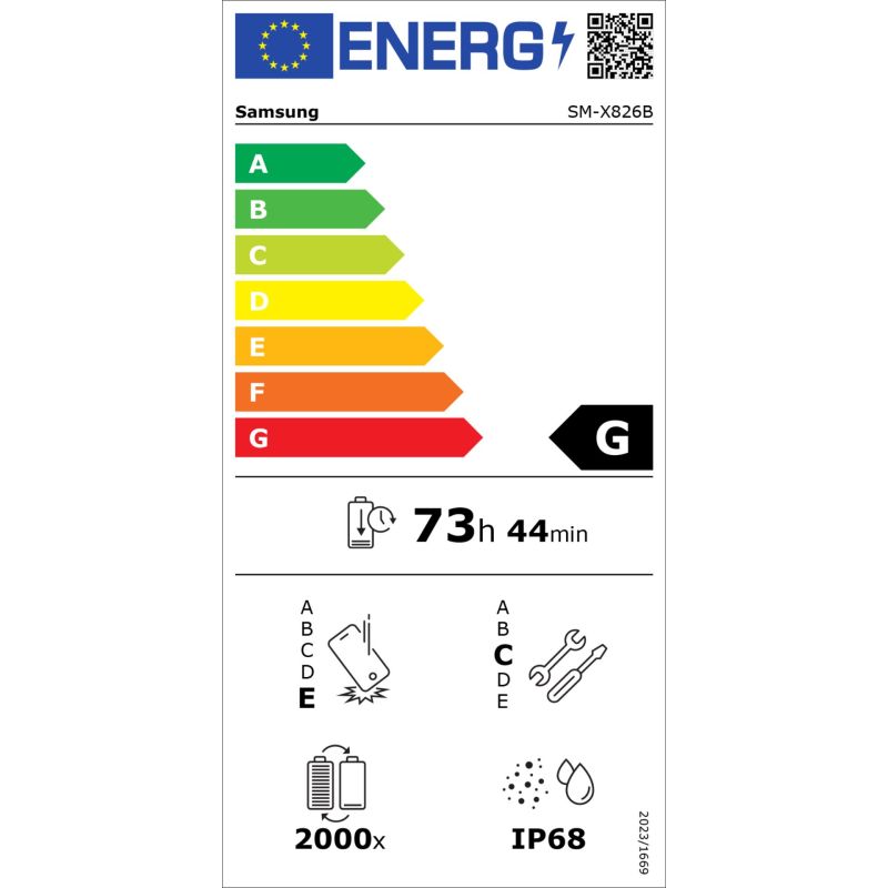 Samsung Galaxy Tab S10+ 5G  (256GB) 12GB grau – Energieeffizienzklasse G