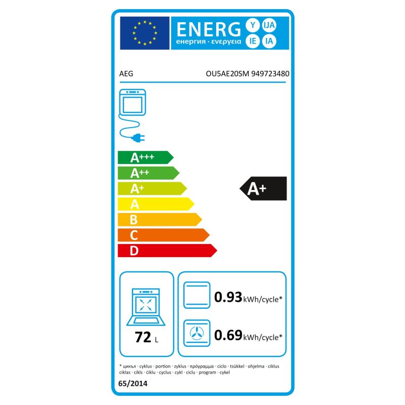 AEG KOMBI3026  Herd-Set – Energieeffizienzklasse A+